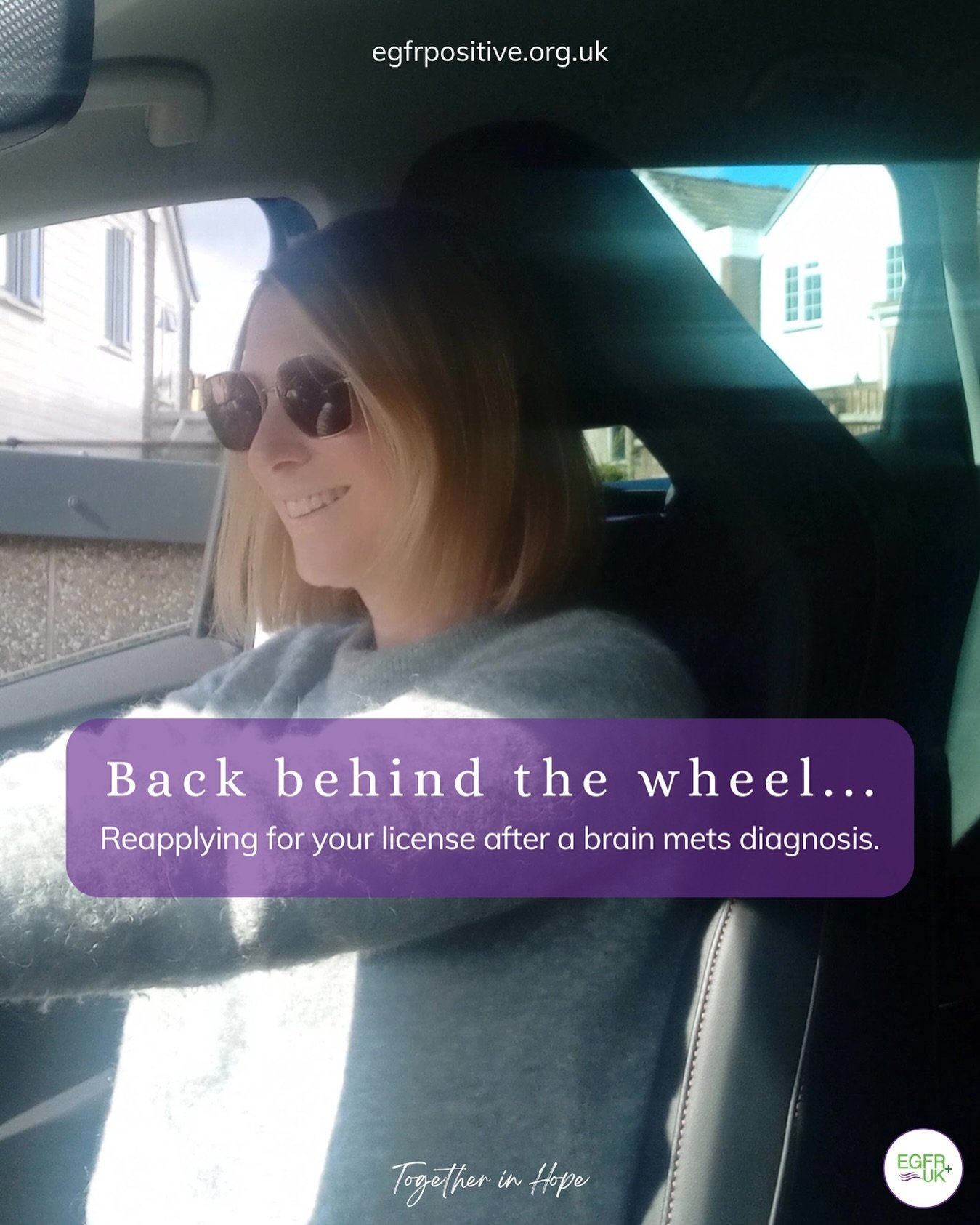 Being diagnosed with brain mets and having to surrender your driving license to the DVLA is an emotional and practical upheaval, impacting almost every aspect of daily life.

It&rsquo;s no surprise that many of our EGFR+ lung cancer patients eagerly 