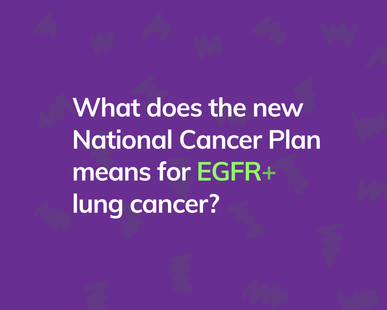Our Response to The National Cancer Plan