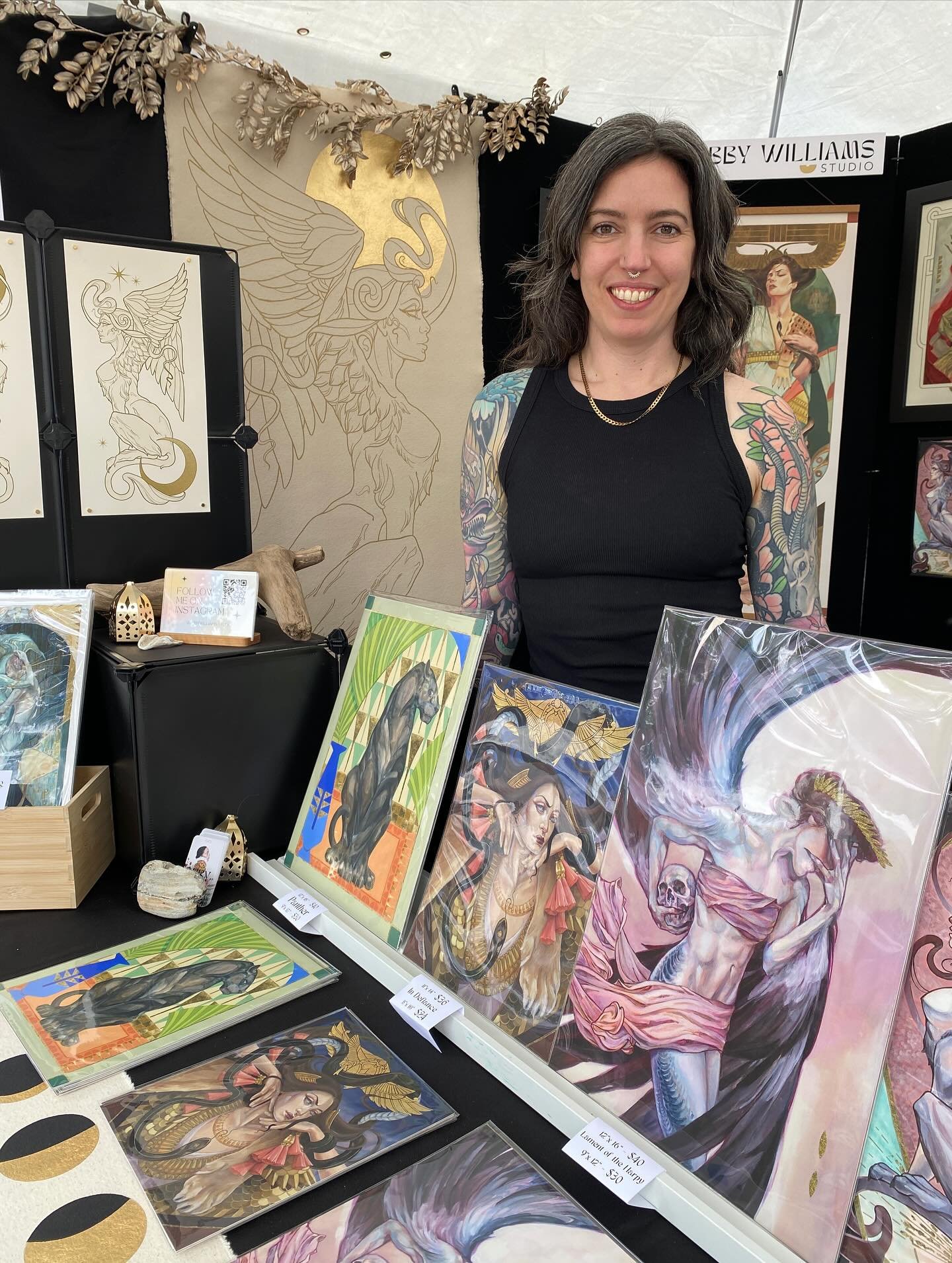 I&rsquo;m here till 5:00pm @portlandsaturdaymarket 🎉  5/31

Thanks for having me! @urbanartnetwork ✨