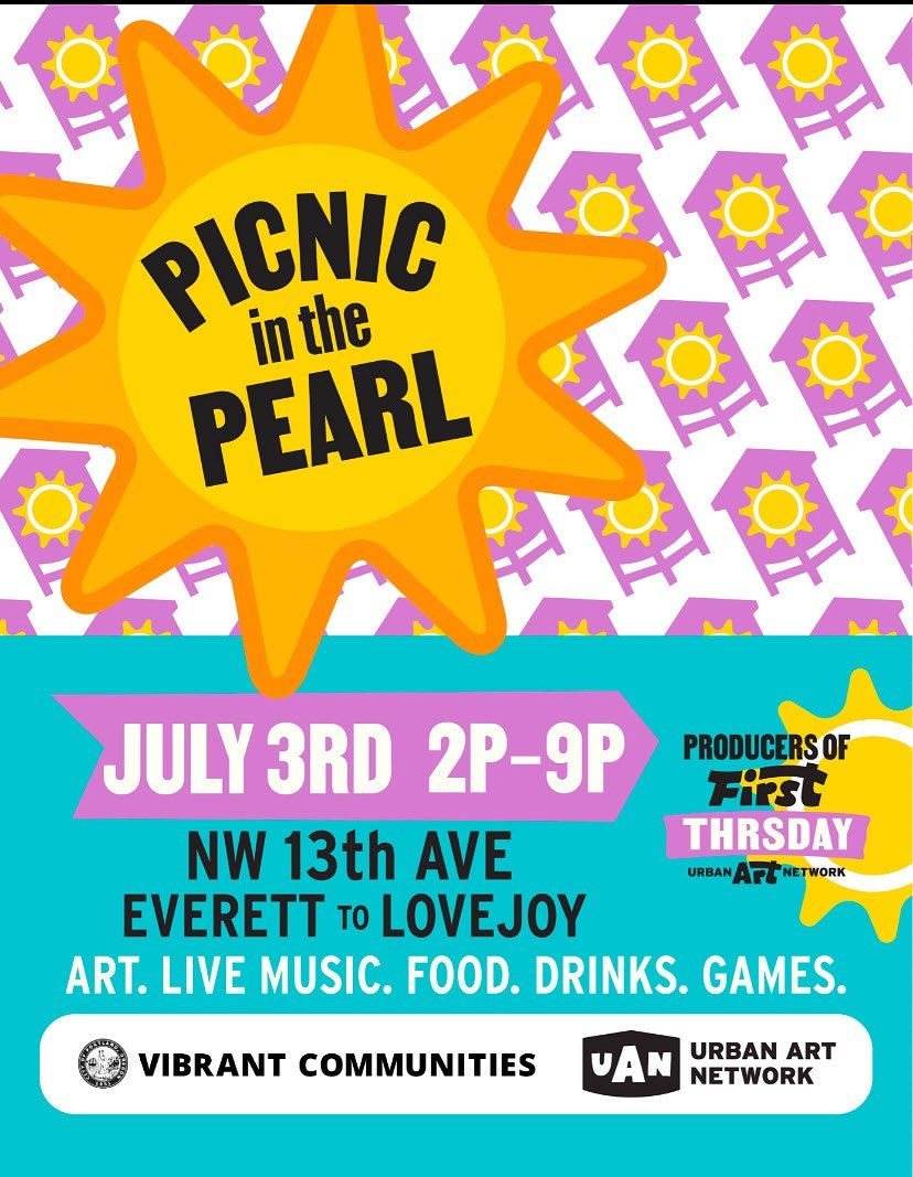 Today&rsquo;s the Day!  Find me for a special celebration of @urbanartnetwork &lsquo;s PICNIC in the PEARL 🎉🎉🎉

Find me on this beautiful Sunny day between N. Hoyt &amp; N. Irving St.  Booth #104