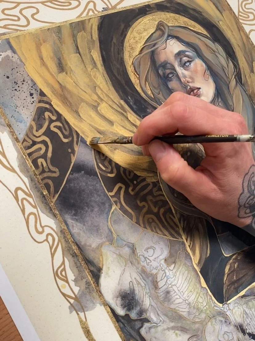As I prepare a Limited Edition, hand embellished Nesta print, I just wanted to say a big THANK YOU to all the kind souls I met at Once Upon a Con. 

To everyone that stopped by my booth with such encouraging enthusiasm; YOU made the weekend so meanin