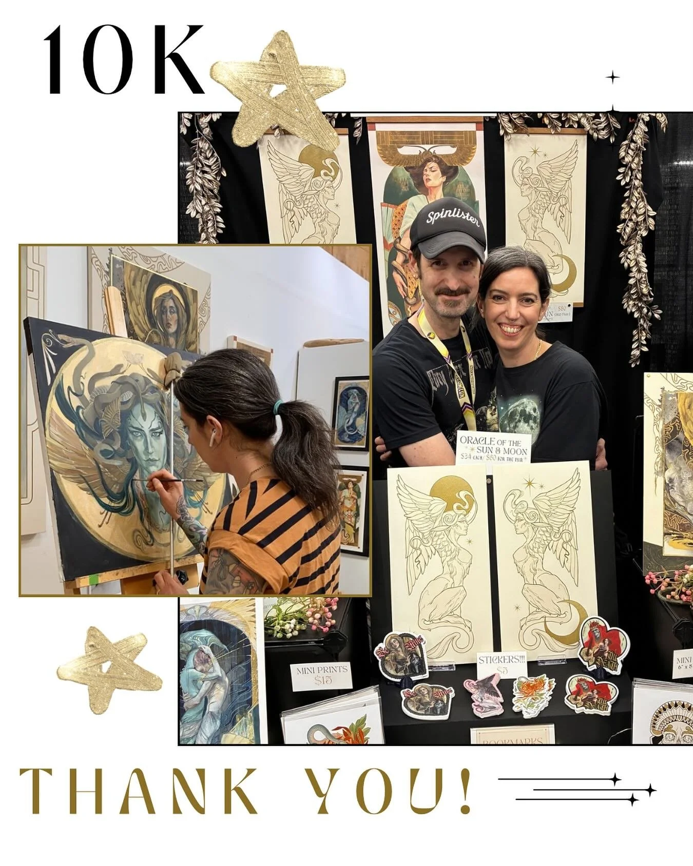 I just wanted to say a big THANK YOU to everyone that has joined me on this journey; new friends and old - your continued support keeps me going and really means the world! ✨✨✨

It&rsquo;s been a HUGE month; 3 big conventions in one month 🫠&hellip;c