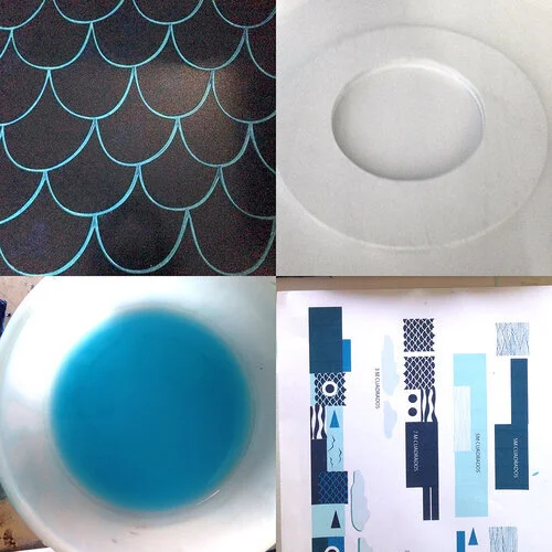 Mural en la terraza del Restaurante Gorbea