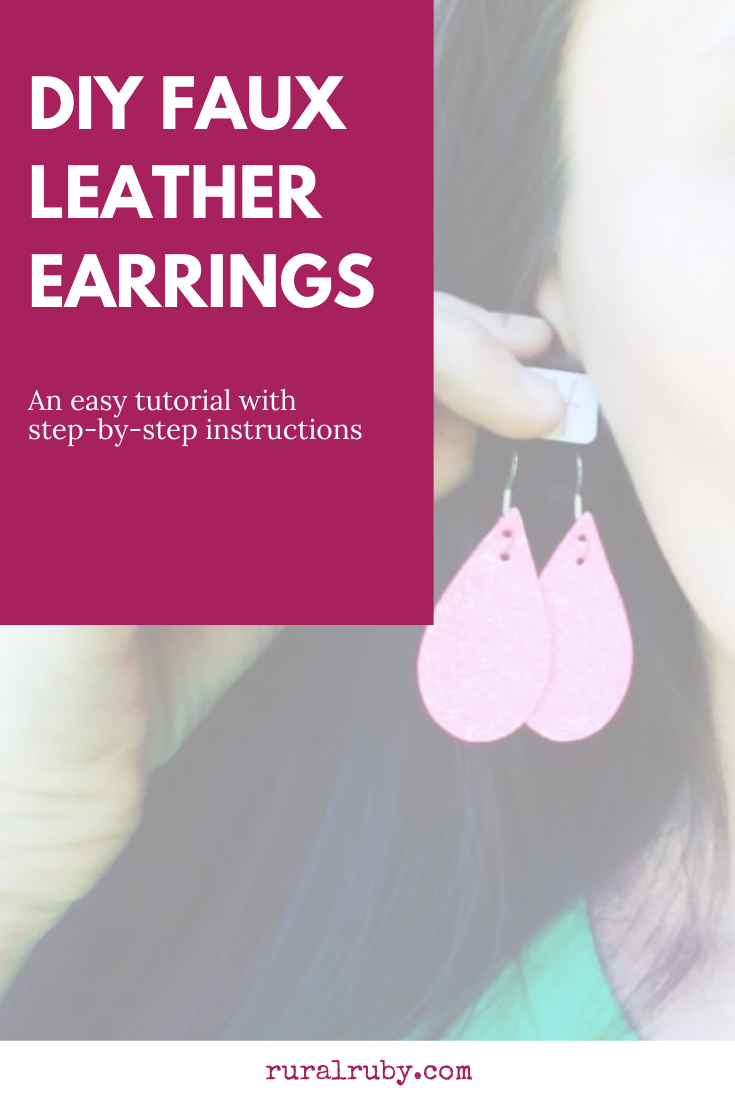 DIY LEATHER EARRINGS USING THE CRICUT MAKERS TOOLS - Sugarcoated Housewife