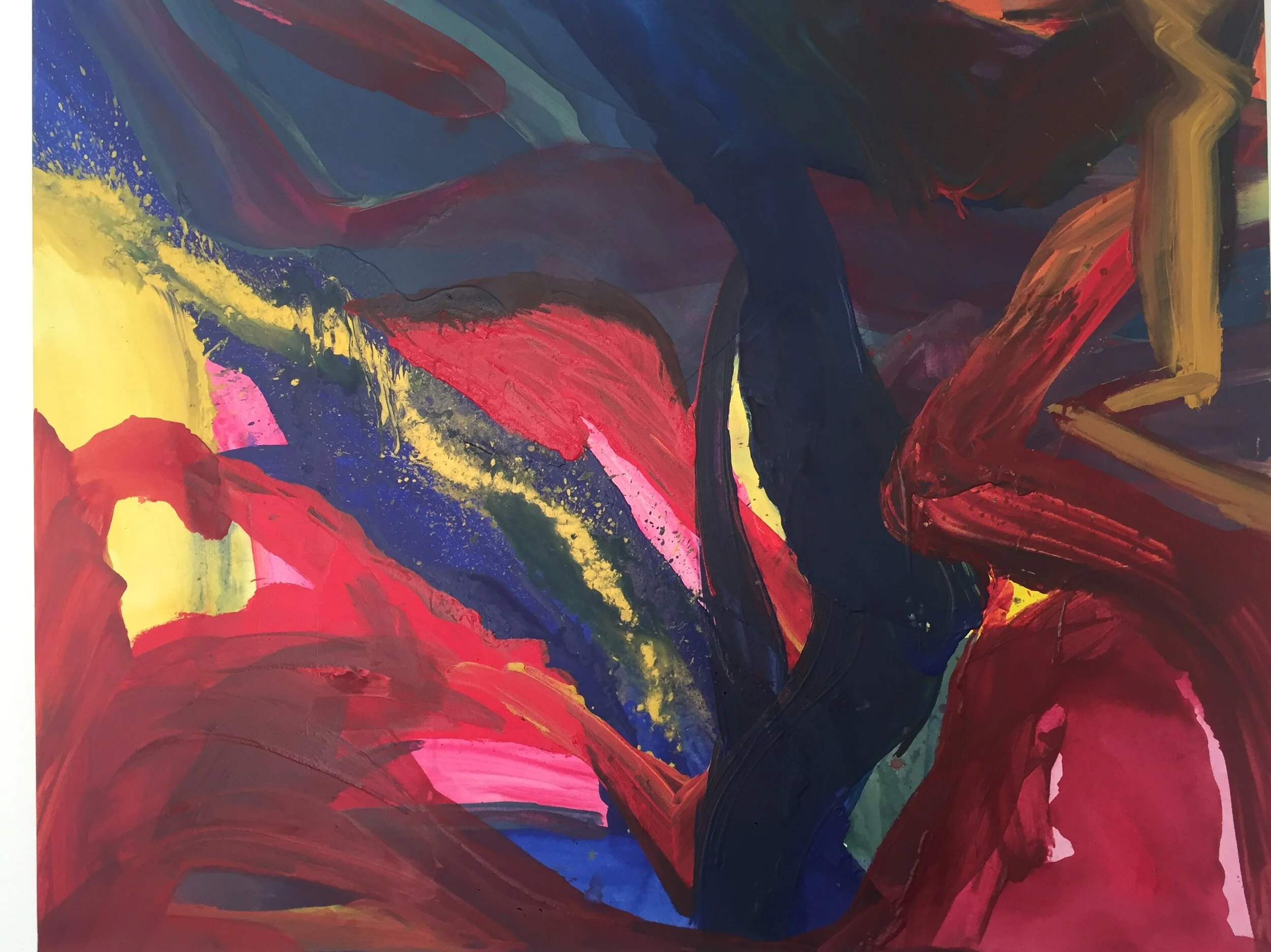 162cm x 130cm (63" x 51") acrylic on canvas