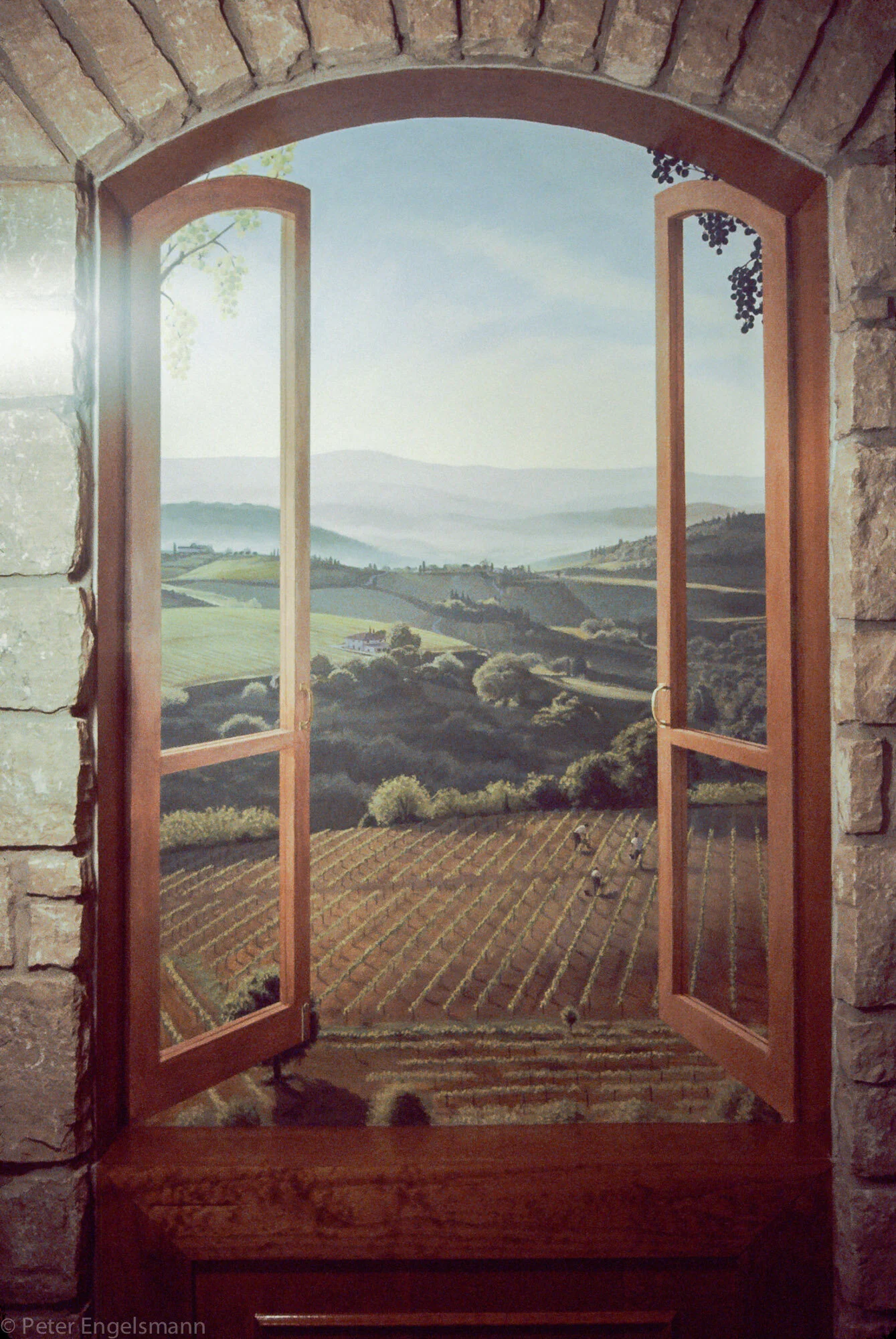 Wine Cellar Window Peter Engelsmann Murals