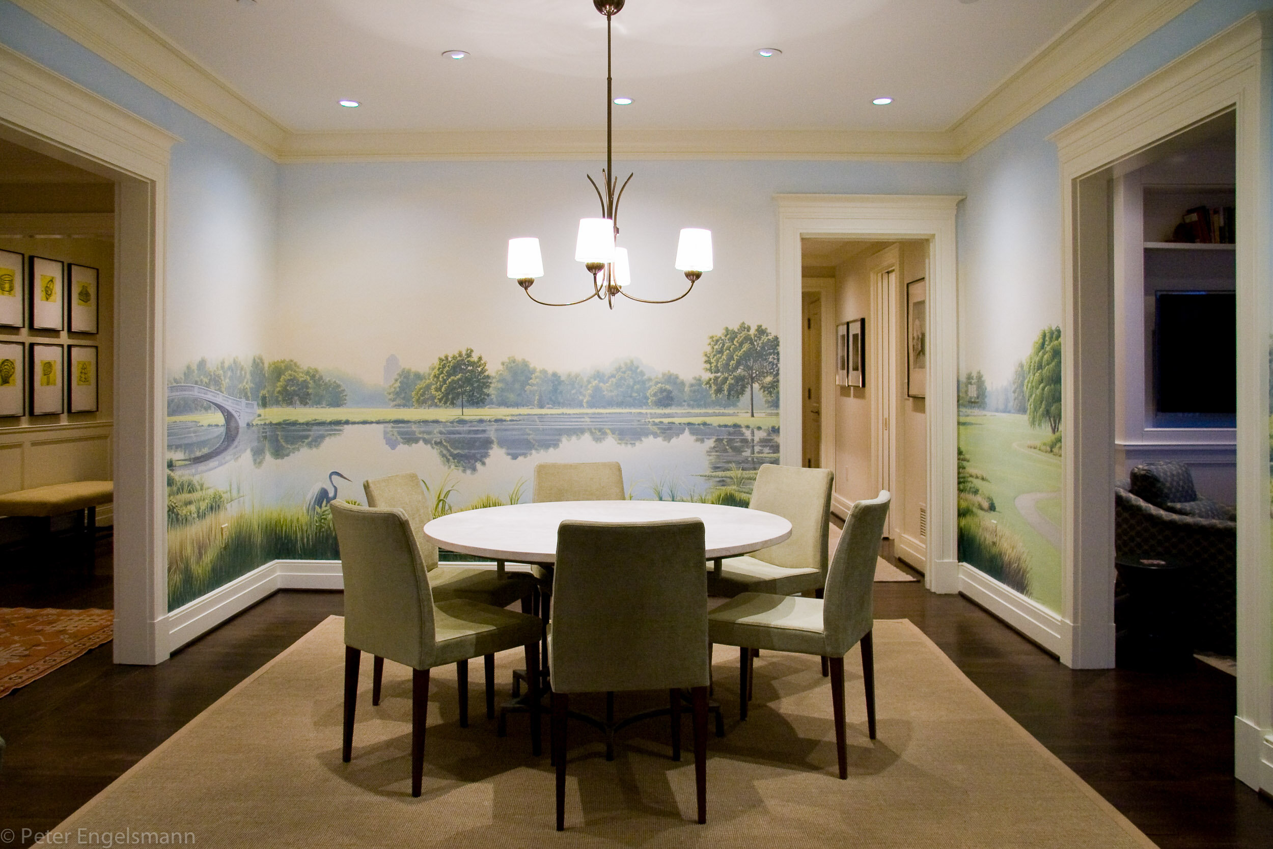 St. Louis Forest Park Dining Room Mural: Process