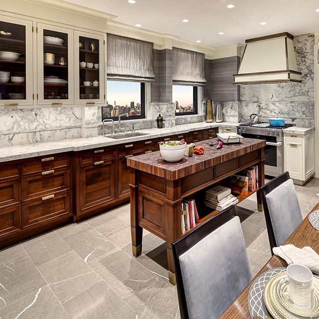 Having the opportunity to design and install this kitchen was a fantastic experience.  Natural walnut and inset painted cabinetry.  @townhousekitchens @nydc #kitchendesign #kitchensofinstagram #kitchenset #nyckitchendesign #nycdesign #customkitchen #