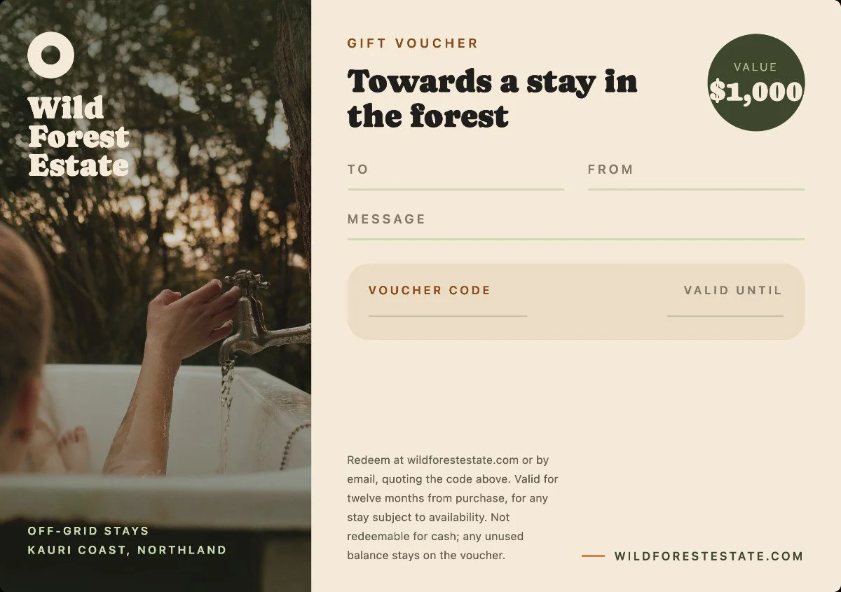 Wild Forest Estate $1000 Gift Card
