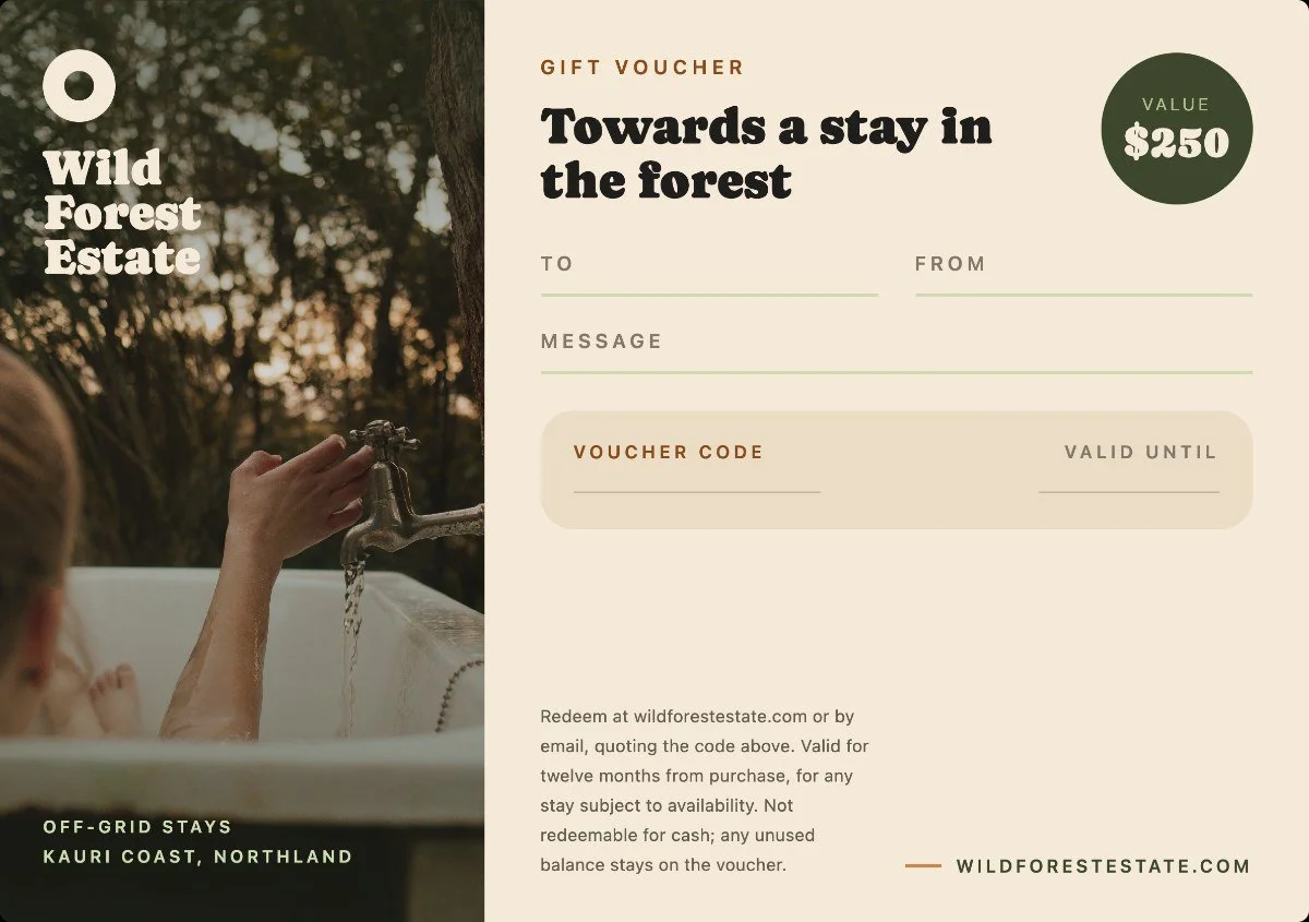 Wild Forest Estate $250 Gift Card