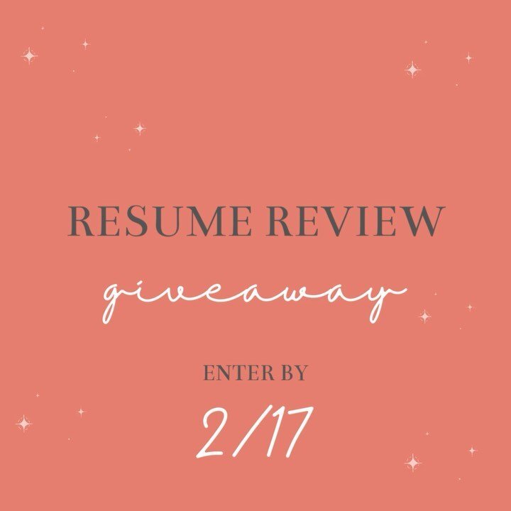 ***GIVEAWAY*** 👀👀👀
👇👇👇

We wanted to keep the Foundations of the Job Search party going, so we&rsquo;re providing you with a chance to receive a resume review and an individual coaching session!

To Enter:
1. Like this post
2. Make sure you&rsq