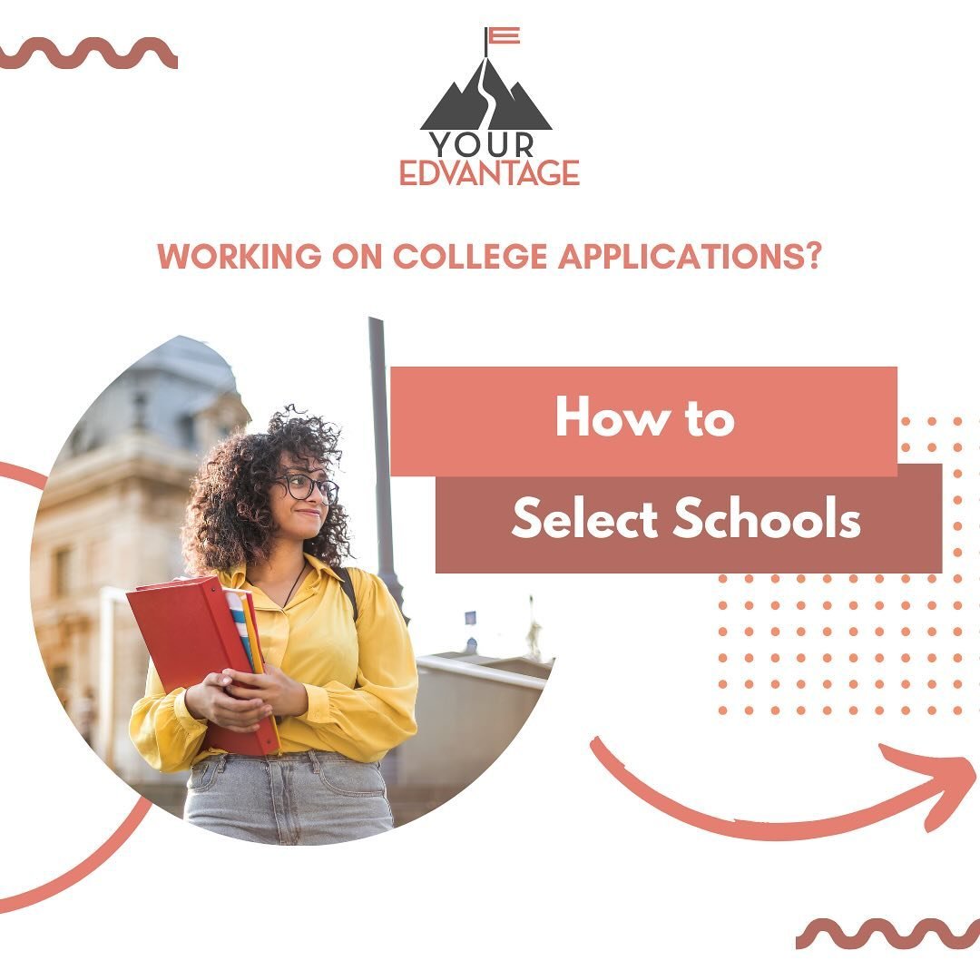 Making sure you have the right mix of schools is crucial to a successful application cycle. Check out how to categorize reach, target, and safety schools! 
Struggling to decide which schools to apply to? Reach out on youredvantage.com/contact and we 