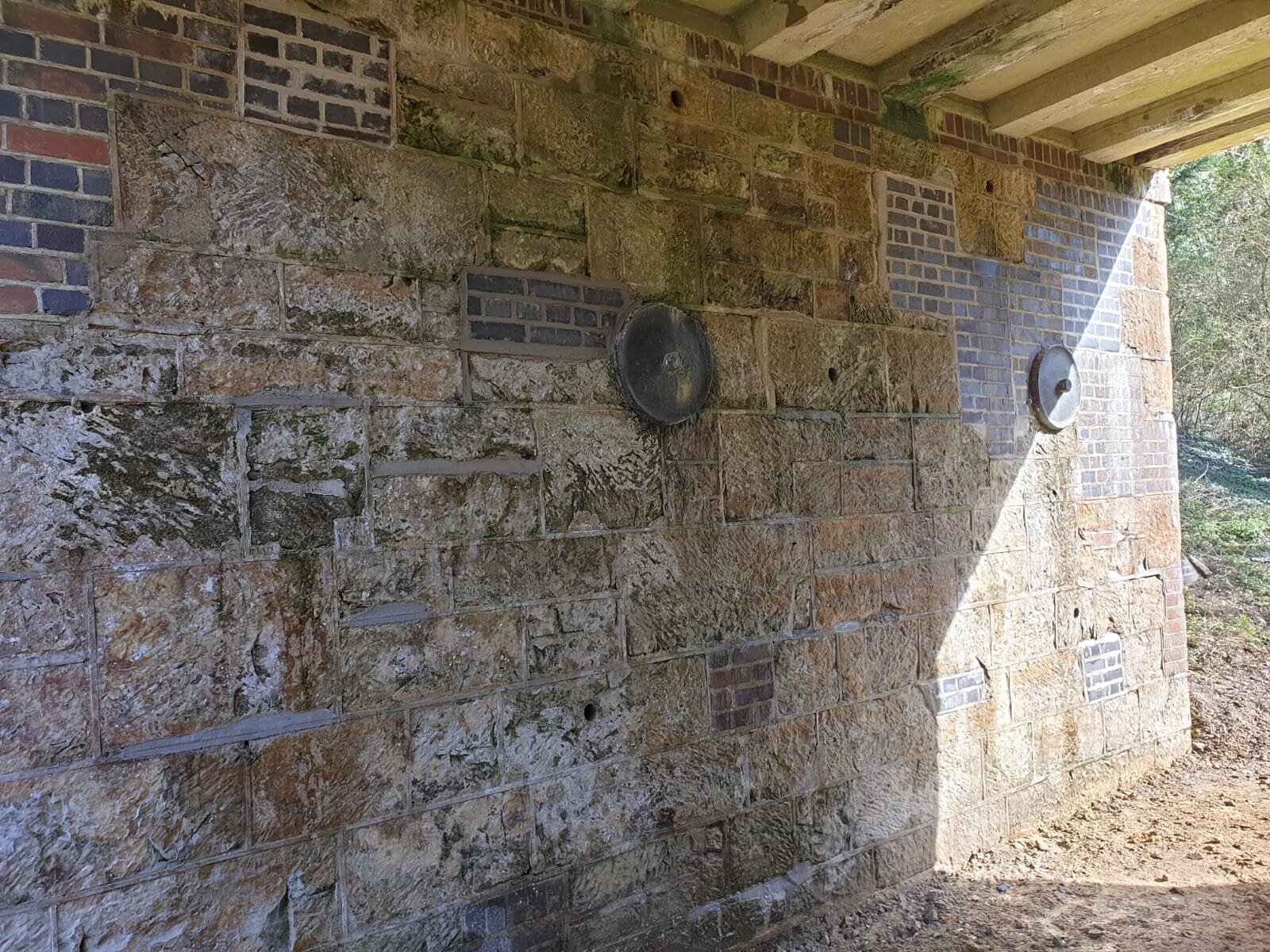 Completed abutment