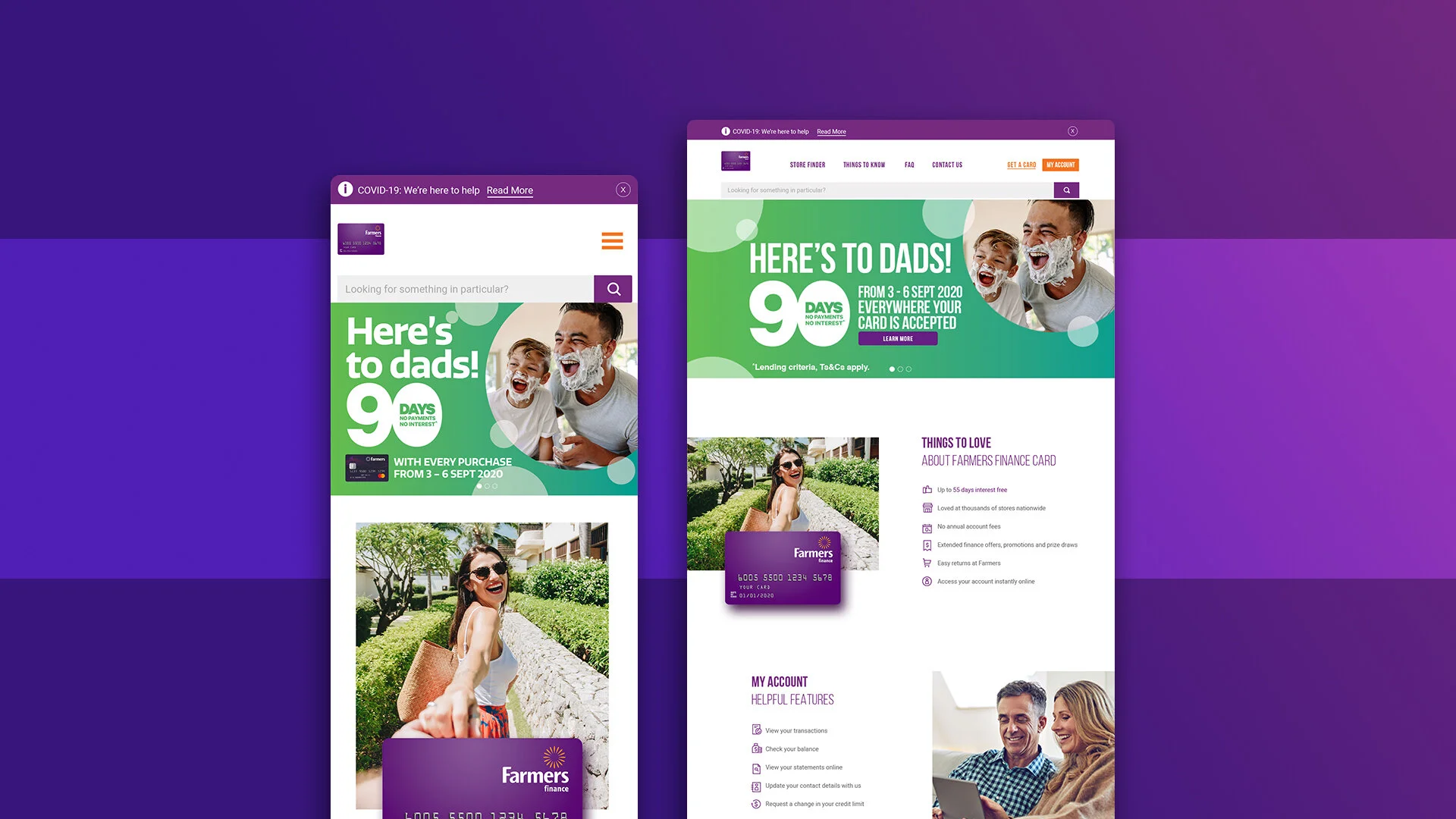 Farmers Finance Card Website