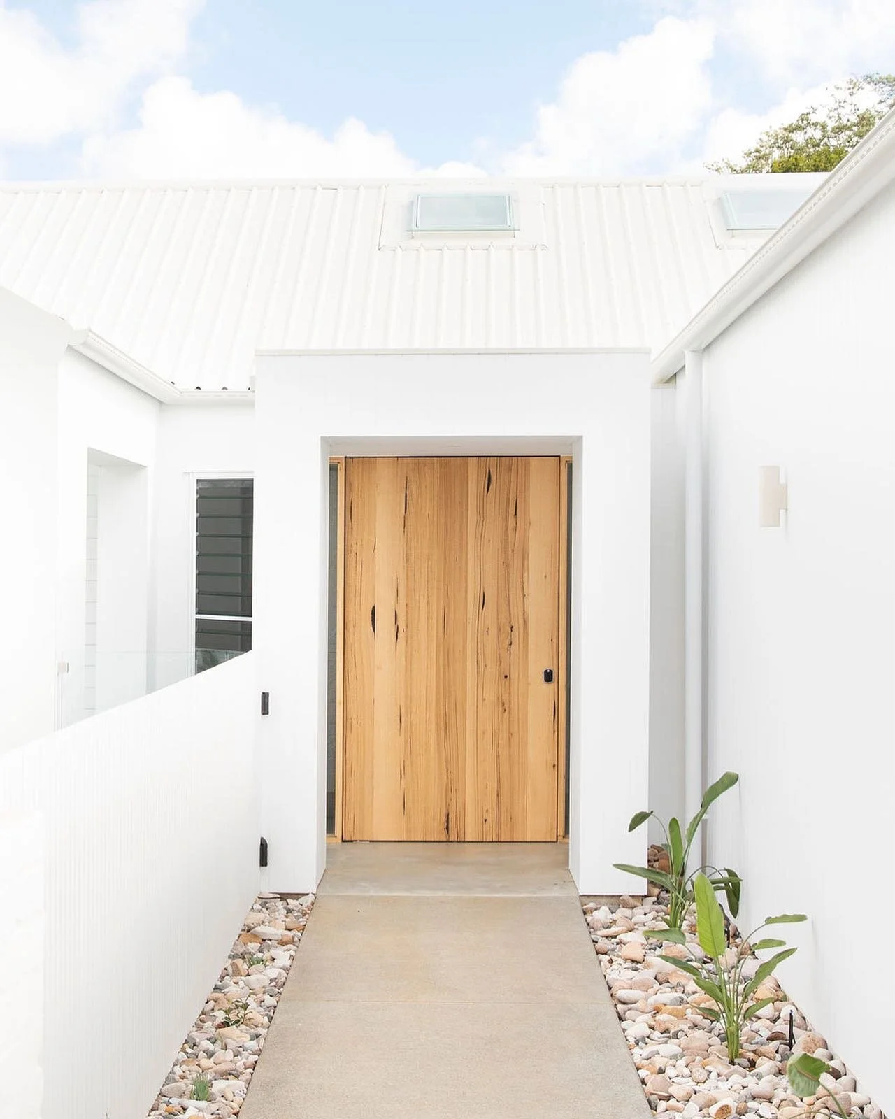 Our custom Vic Ash pivot entry door makes a real statement at our latest Mill residence #tystyle