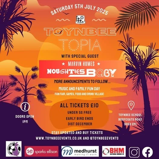 TOYNBEE TOPIA - JULY 5TH 2025
