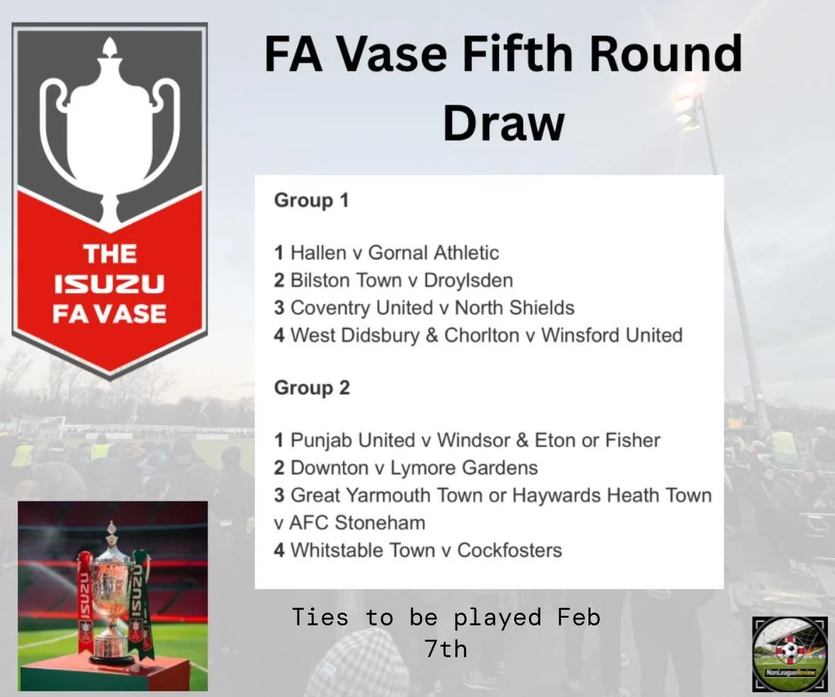 FA VASE DRAW: LAST 16
