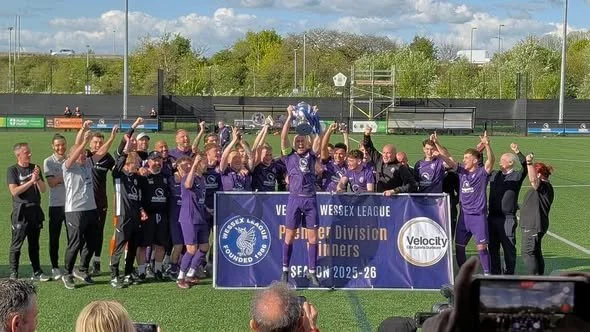 CROWNED WESSEX PREMIER LEAGUE CHAMPIONS