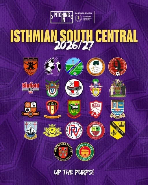 WE JOIN THE ISTHMIAN LEAGUE AT STEP 4!!