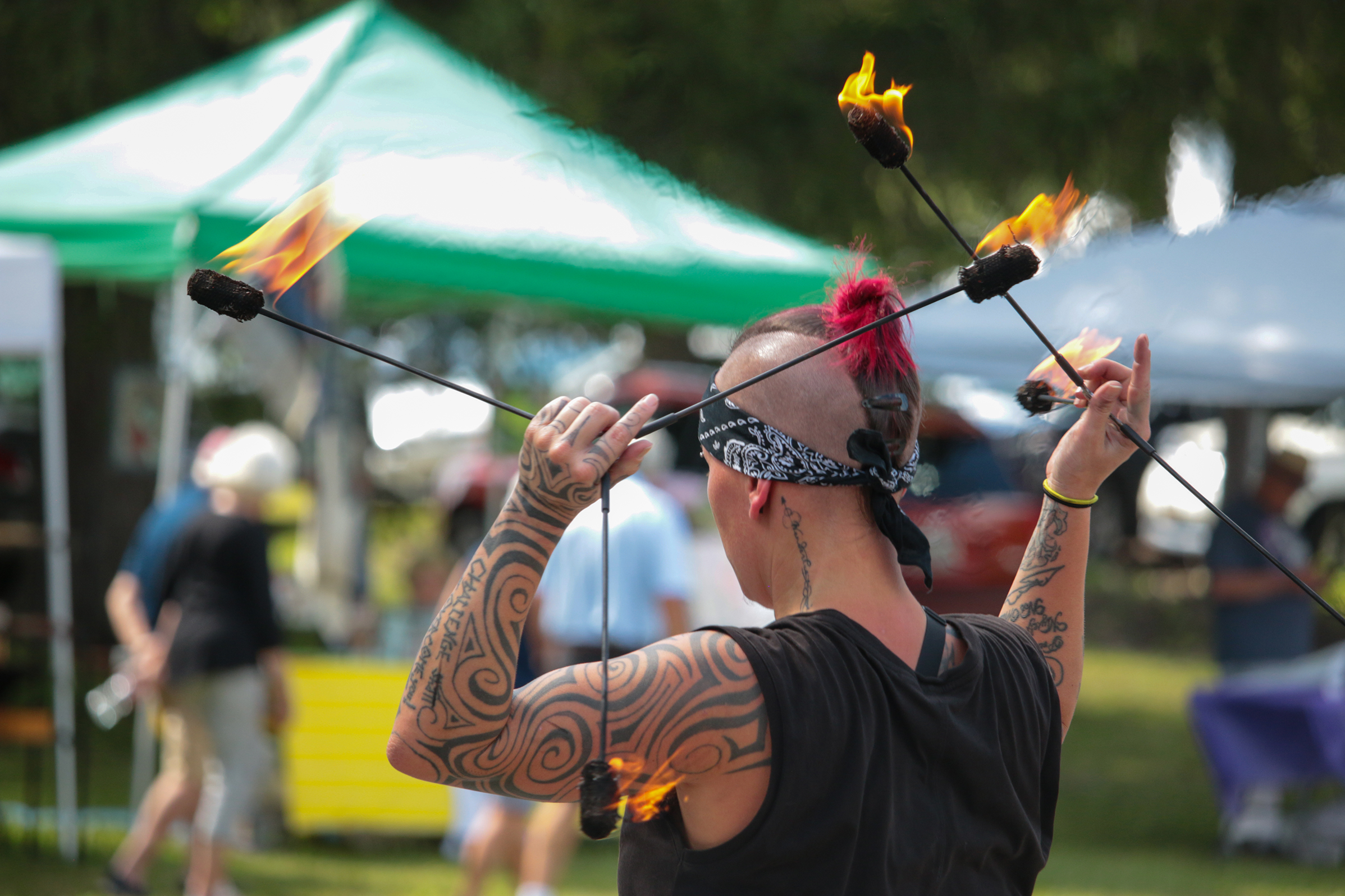 Fire manipulation by Miss Chief
