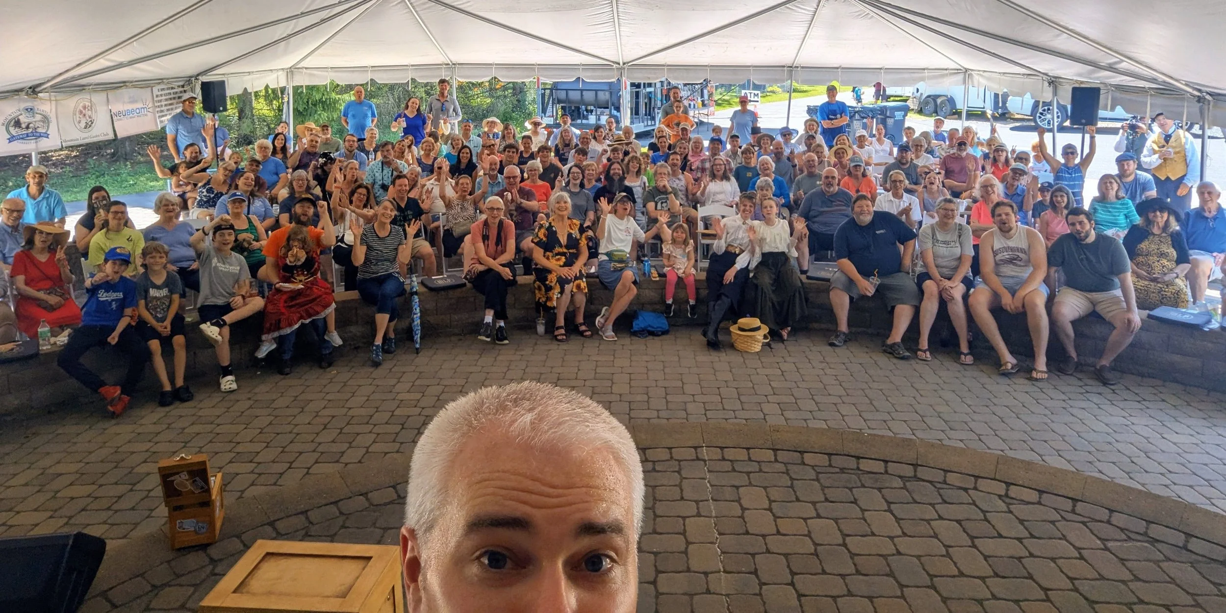 Selfi with Magician Peter Wood