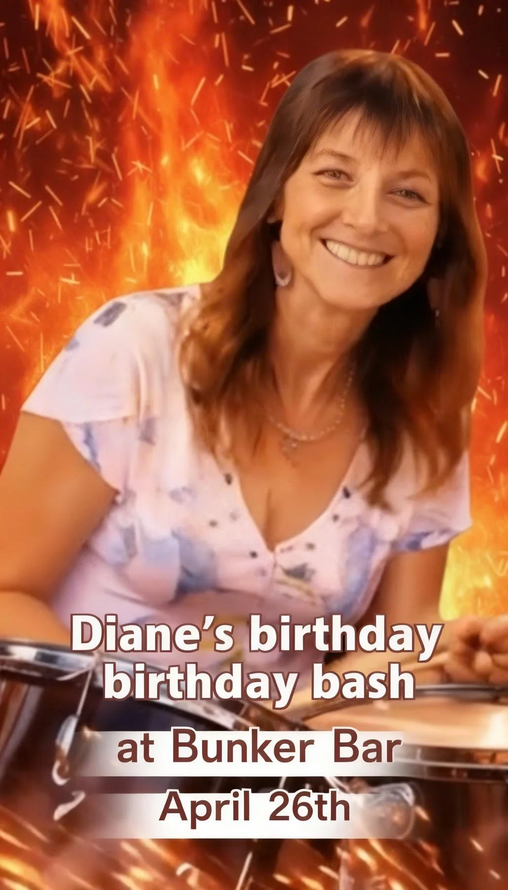 Diane's birhtday celebration at Bunker Bar