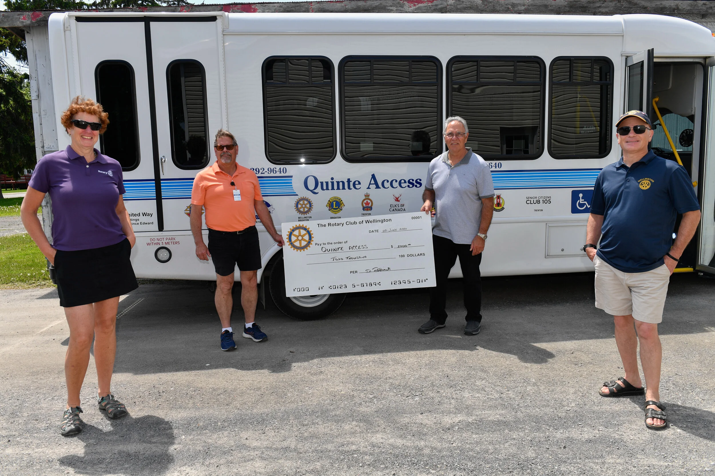 Wellington rotary club donation