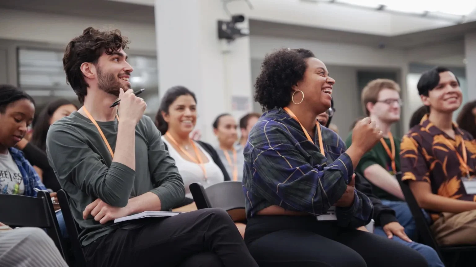 A group of students sitting in chairs