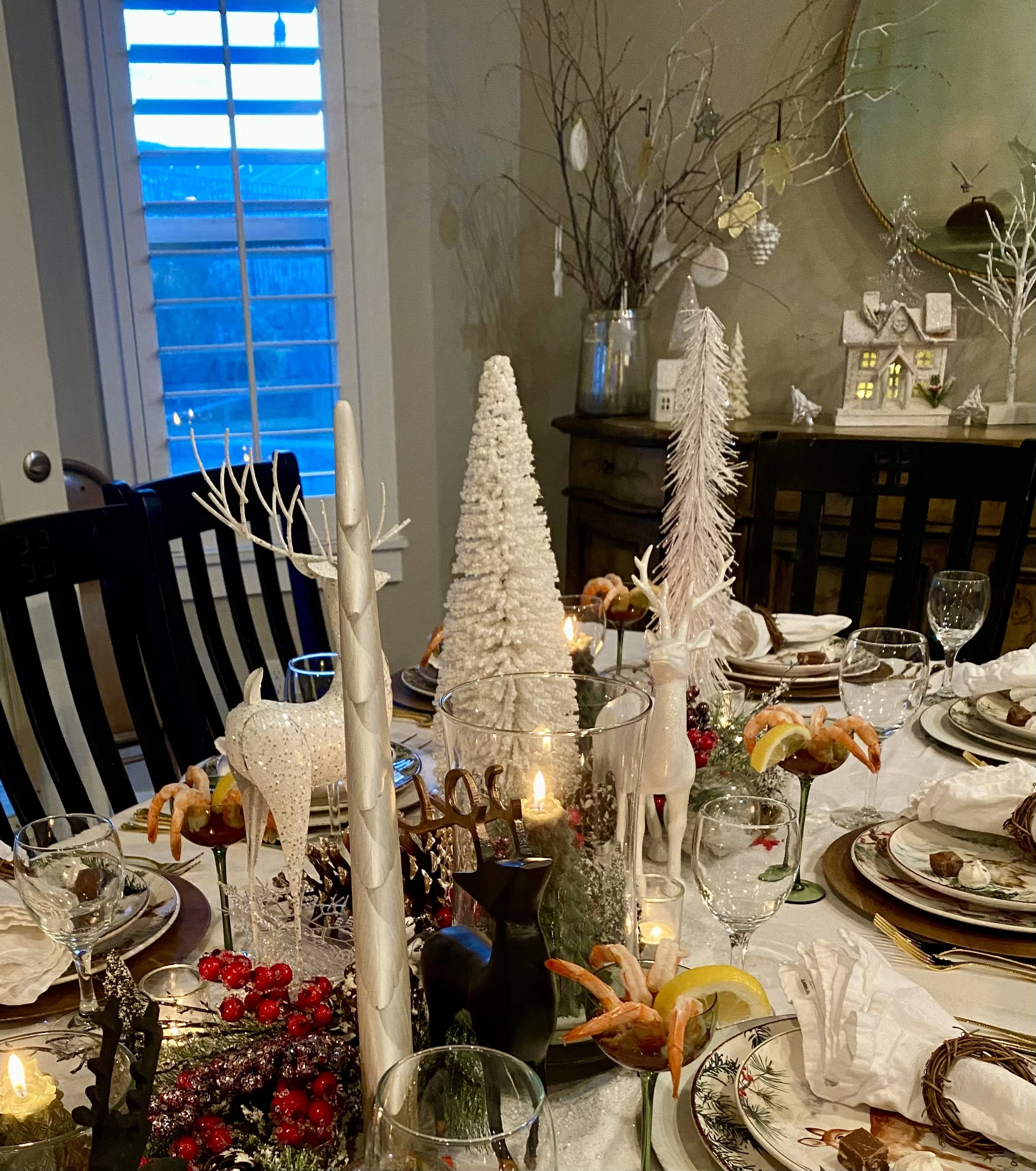 Snowy Forest Christmas Table whole view left side.jpeg