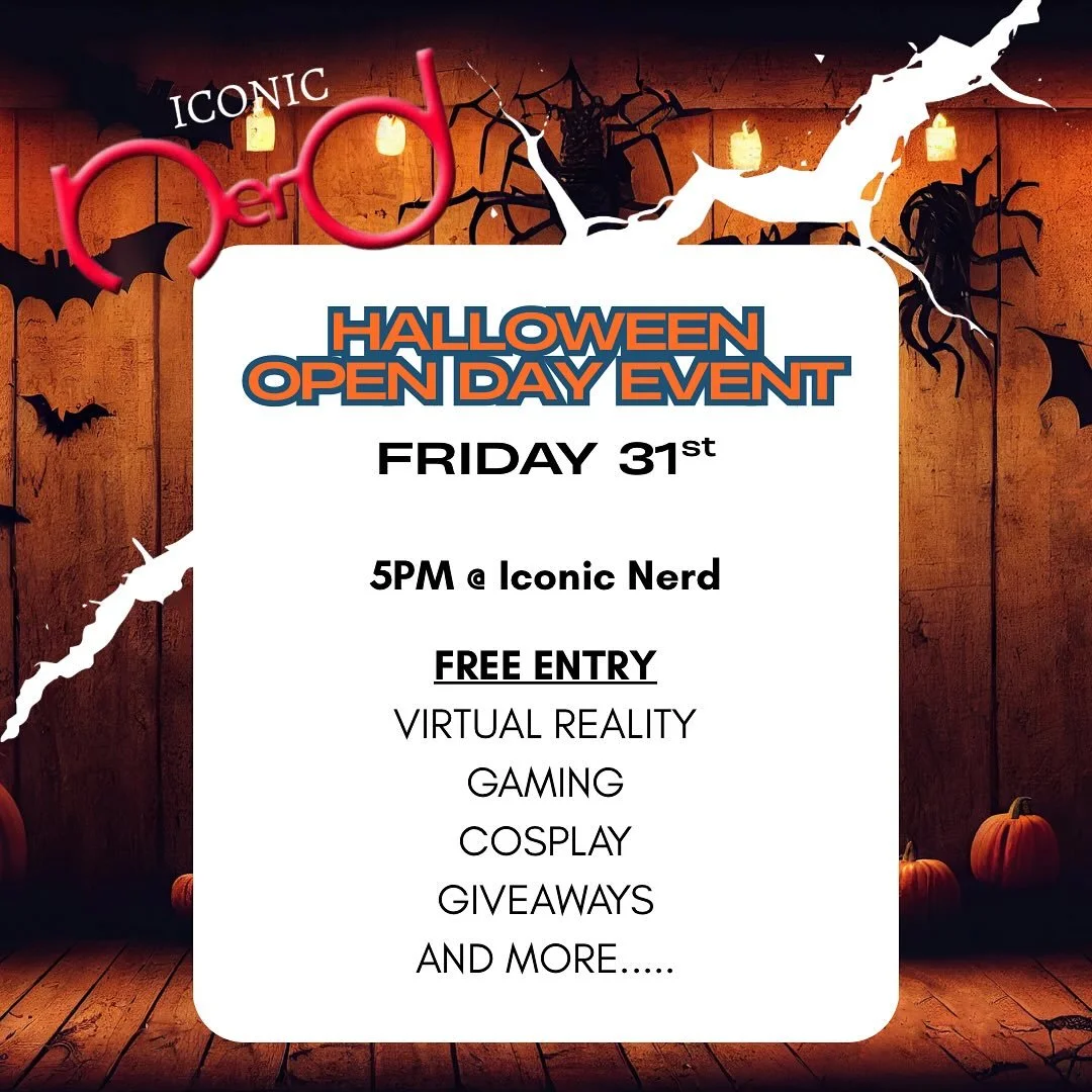 🎃 🎃 HALLOWEEN TOMORROW 👻 👻 

Tomorrow Iconic Nerd 🤓 is opening its doors for everyone to come in and have free play in our gaming zone. Dress up 🧟 grab some boosters and lollies 🍭 

Tomorrow - Friday 31st - from 5pm 🕔 

🗺️G15/132 Corrimal St