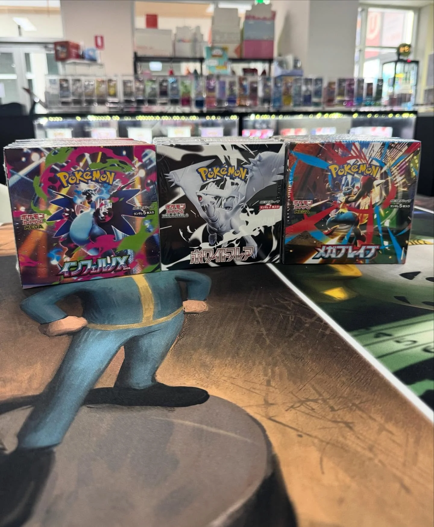 🔥 🔥 POKEMON JAPAN 🇯🇵 🇯🇵 

Inferno X, Mega Brave and White Flare all just landed 🛬 

Get in fast 💨 

Open hours:
Tuesday - 5pm to 10pm
Wednesday - 11am to 5pm
Thursday and Fridays - 11am to 7pm 
Saturday and Sundays - 11am to 5pm 

🗺️ G15/132