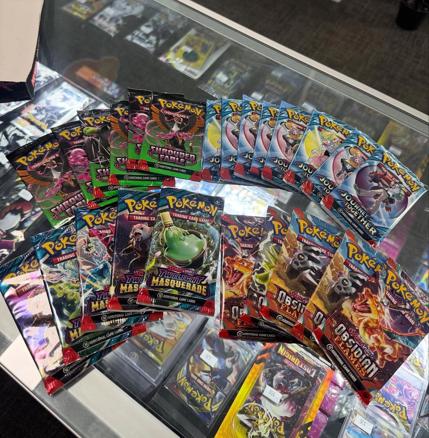 🤓🤓TWAS THE DAY BEFORE PRE RELEASE 🤓🤓

All through the shop was quiet in anticipation for Phantasmal Flames 🔥 but the shop keep filled the boosters and singles ready for what&rsquo;s to come. 

Come today but don&rsquo;t miss tomorrow 🥳

Open ho