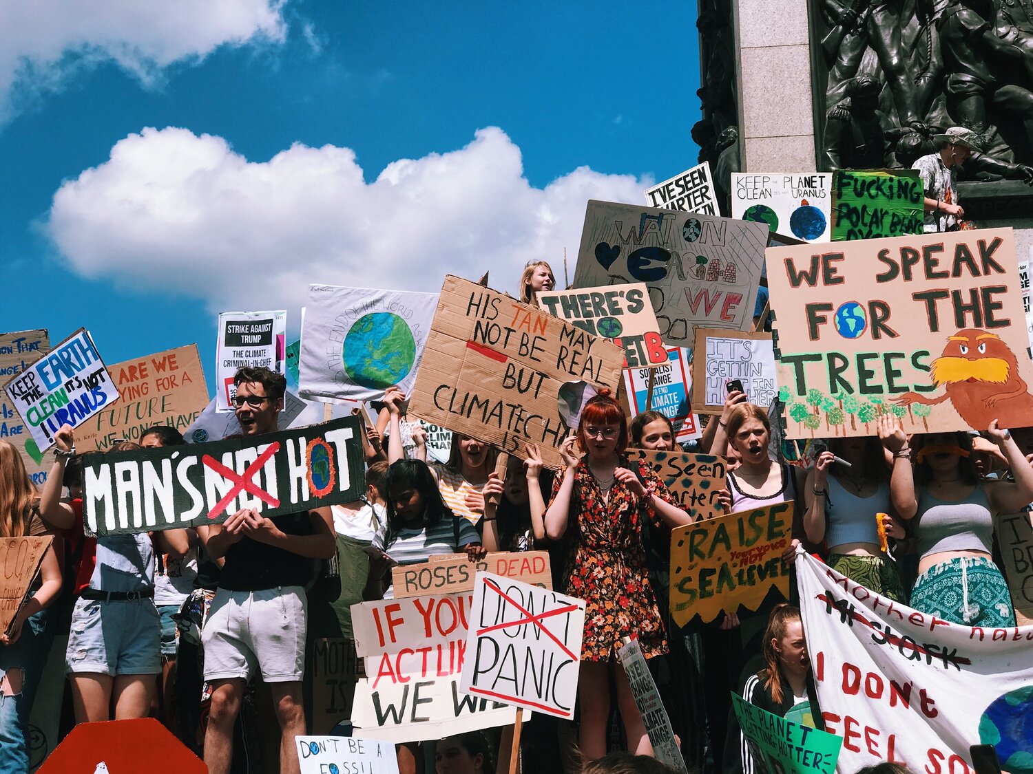 Image by Dominique PalmerYouth-led Climate Strike in May 2019