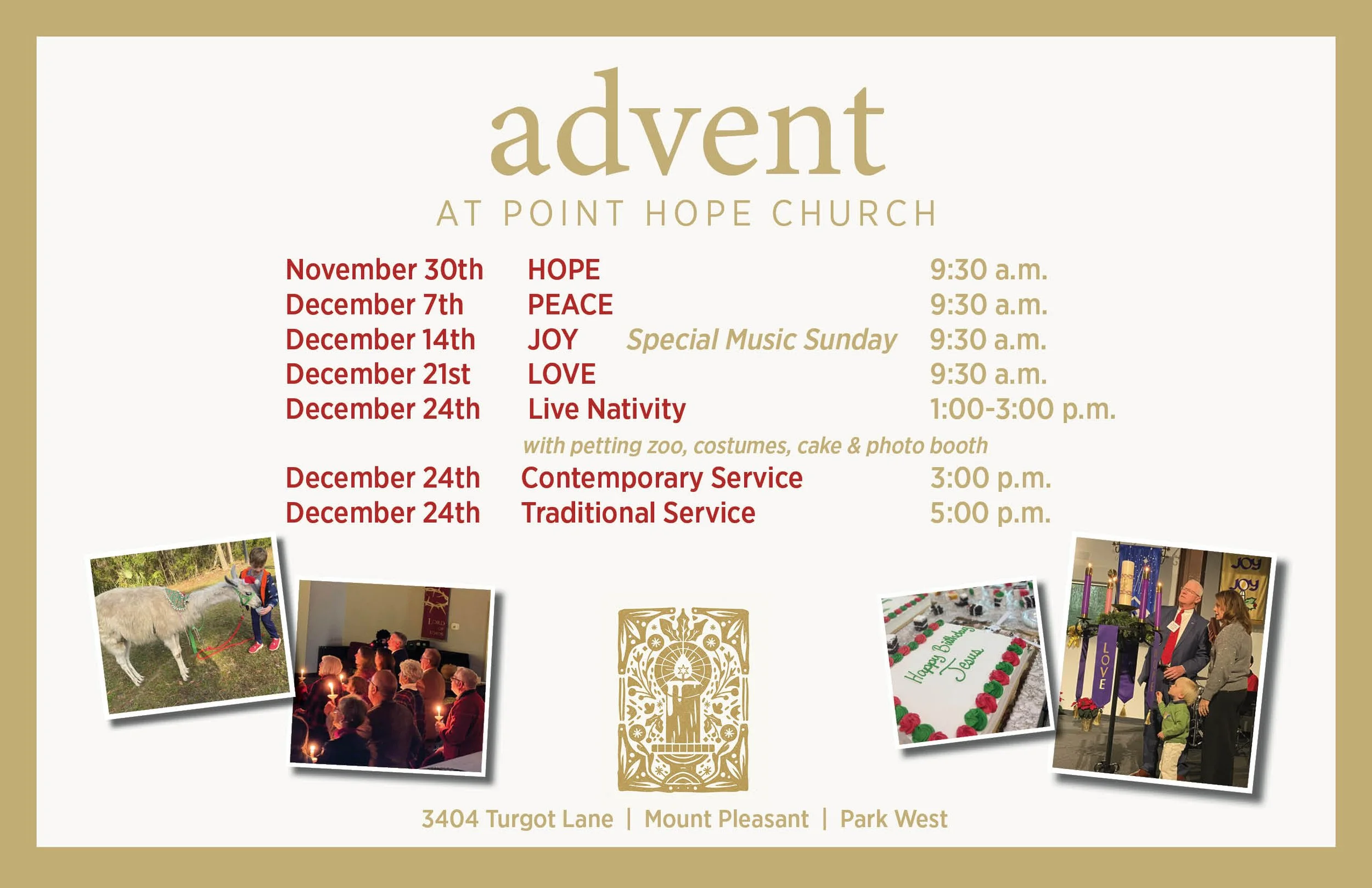 Advent and Christmas Eve Services