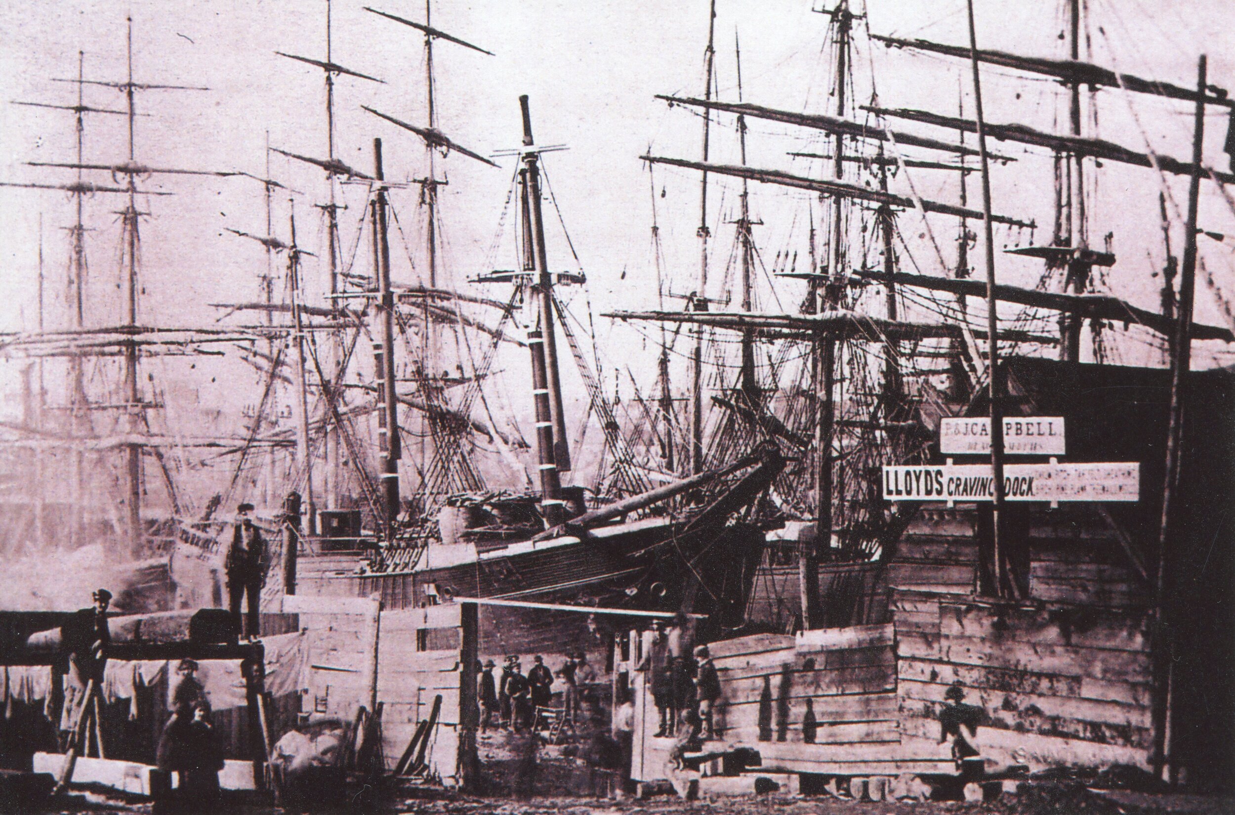 Saint John Shipyard around 1870 Byron Thomas Picture Close to Owens and Duncan Yard001.jpg