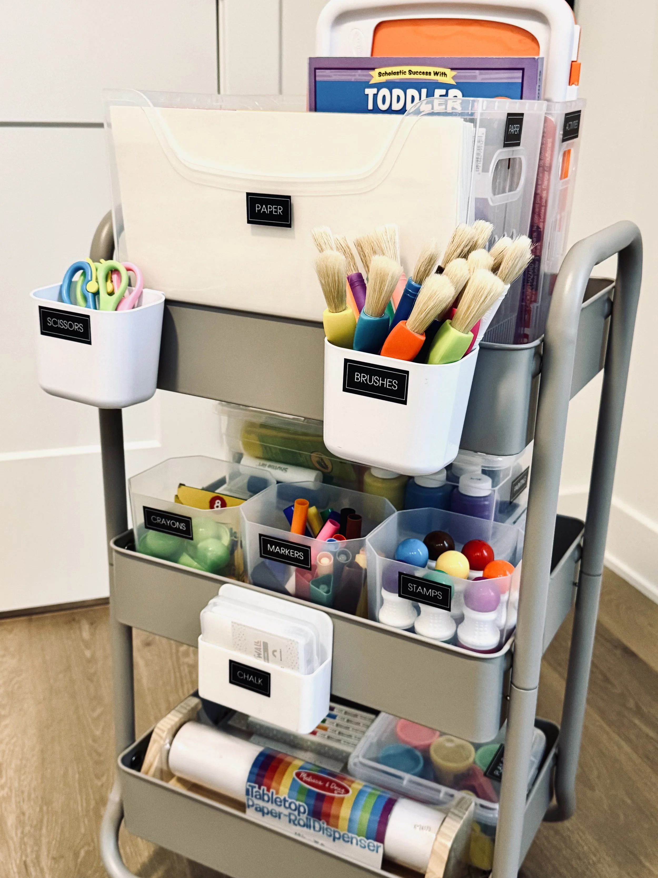 Kids Arts &amp; Crafts Cart