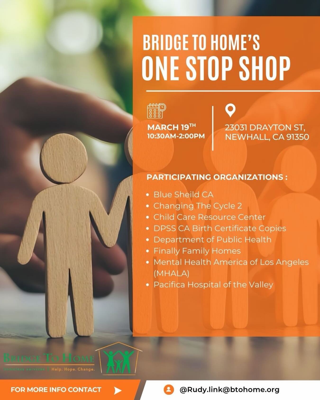 Bridge to Home&rsquo;s One Stop Shop is back this March! 

Once a month, we open our doors to bring vital services together in one place for neighbors experiencing homelessness in our community. Through our One Stop Shop, individuals can connect with