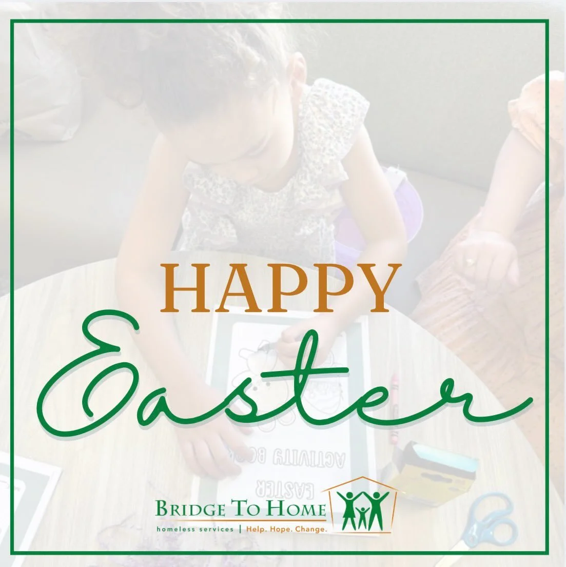 Happy Easter from our Bridge to Home family to yours! Easter is a season of renewal and every day, we see that renewal come to life through hope, stability, and second chances. Thank you for being part of this journey with us. 💚

#HelpHopeChange #Br