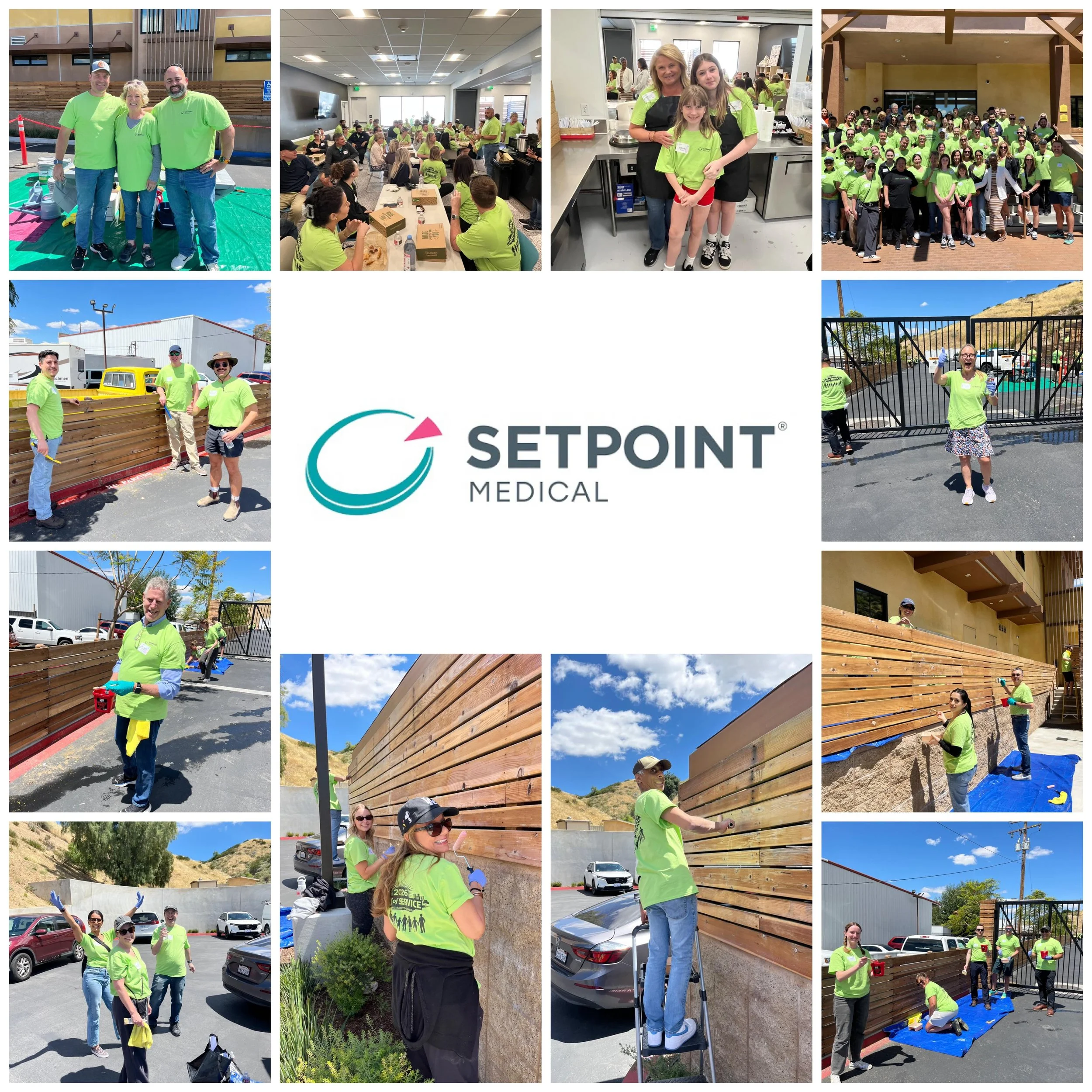 What an incredible day of impact at Bridge to Home! 💚

A huge thank you to the amazing team from SetPoint Medical￼ for bringing nearly 90 staff volunteers on-site to serve alongside us and help care for our shelter campus. From staining and sealing 