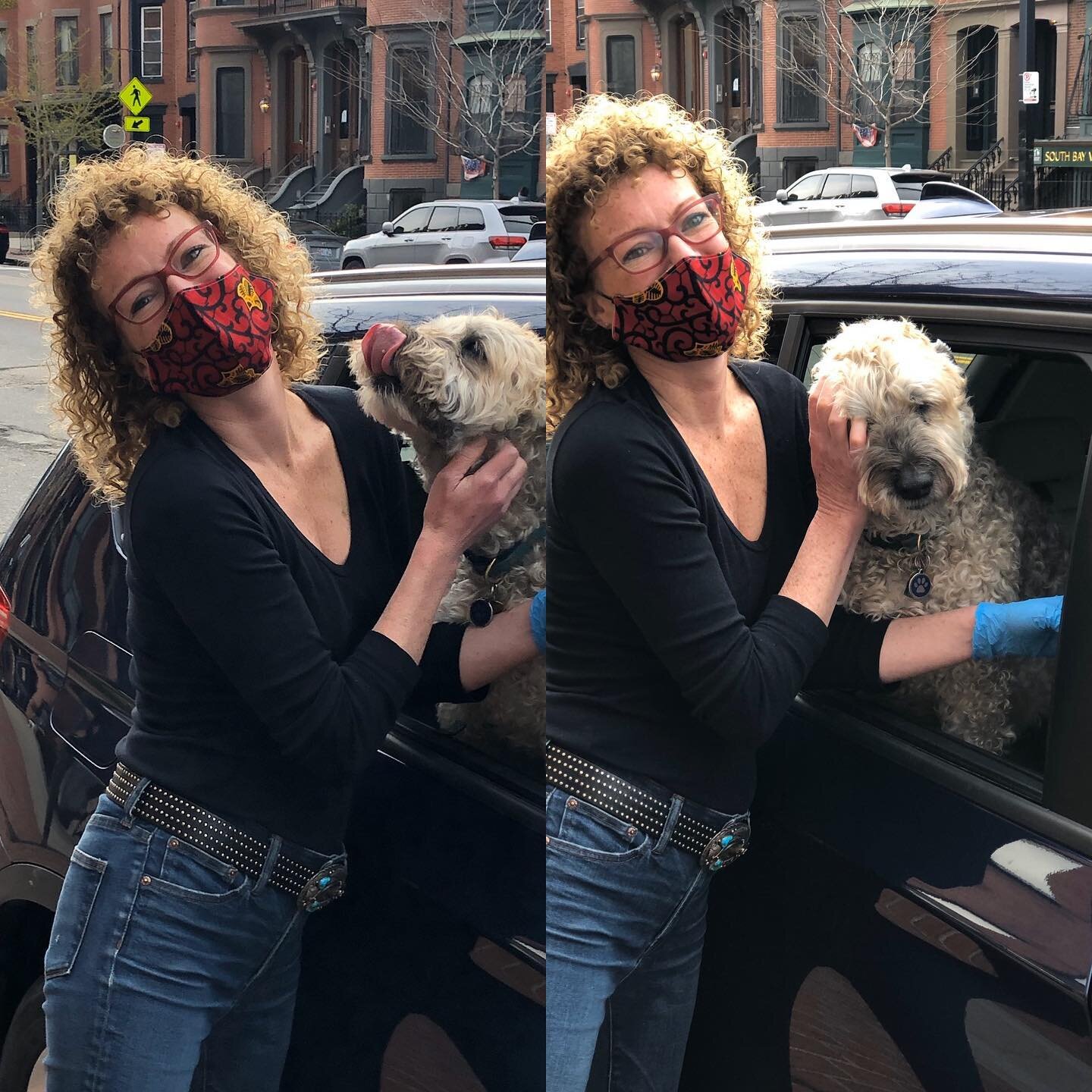 Curbside pick up and doggie kisses!
#metropolisboston #stephscitystrolls