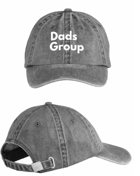 Dads Group Hat Written Logo Acid