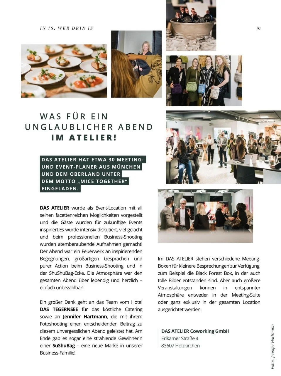 Unsere vielseitige Eventlocation in der Miesbacherin gefeiert