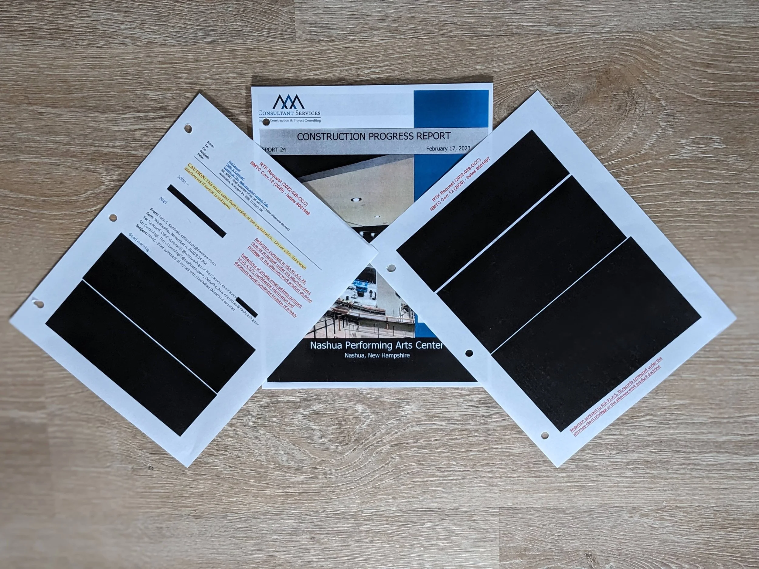 Struggling for Access: The City of Nashua's Wall of Redactions
