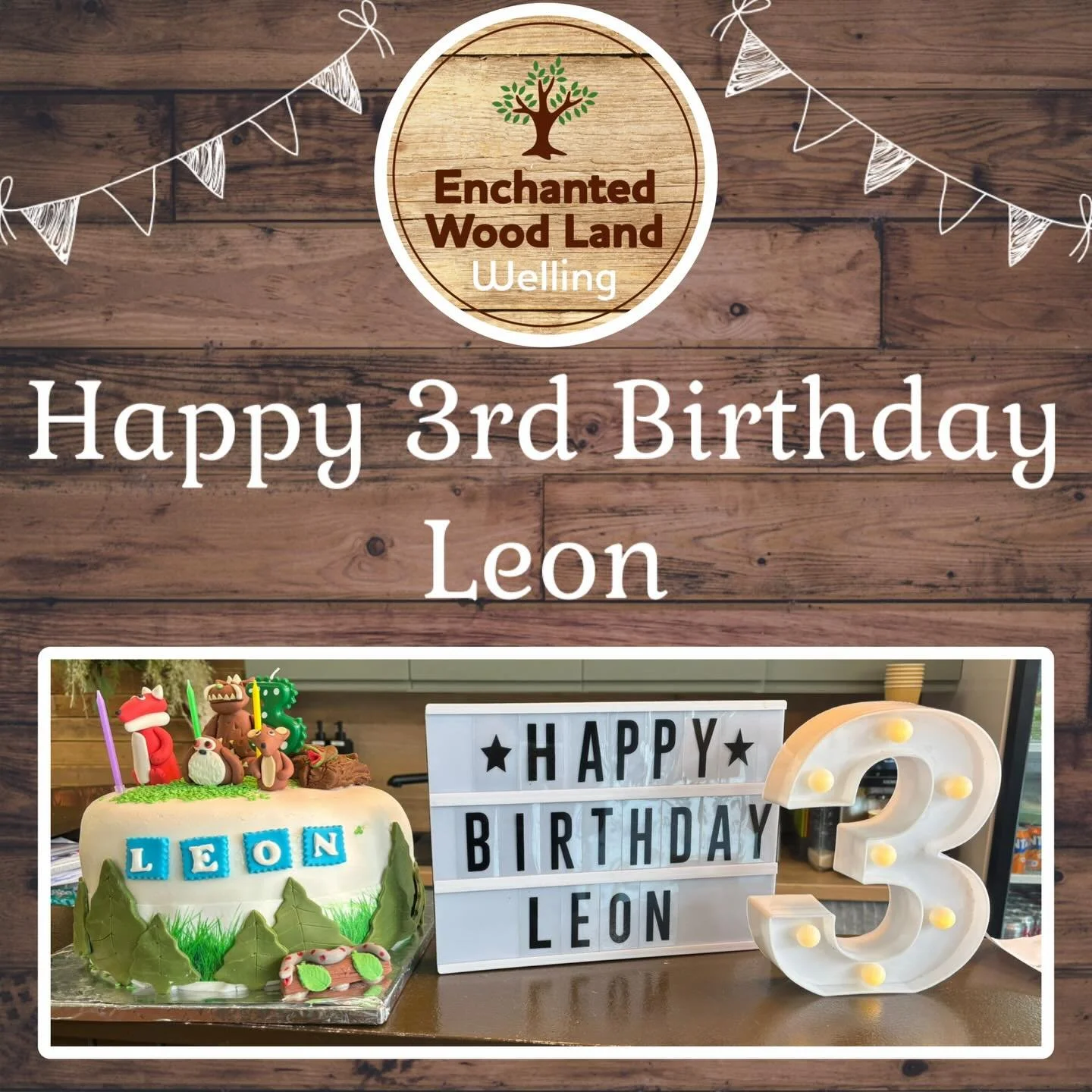 Today we celebrated two birthday parties @EnchantedWoodLand, Welling!

We would like to say a big&hellip; 

💫 &lsquo;Happy 3rd Birthday Leon&rsquo; 

💫 &lsquo;Happy 4th Birthday Everlee&rsquo; 

We hope you had an amazing party celebrating with all