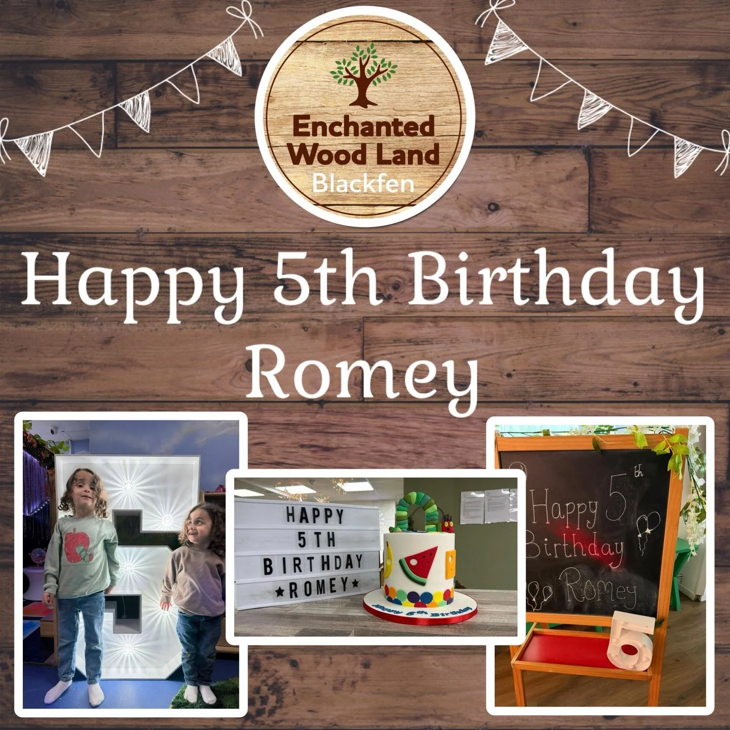 Yesterday we celebrated a special Friday birthday party @EnchantedWoodLand, Blackfen!

We would like to say a big&hellip; 

💫 &lsquo;Happy 5th Birthday Romey&rsquo; 

We hope you had an amazing party celebrating with all your friends and family x 🌳