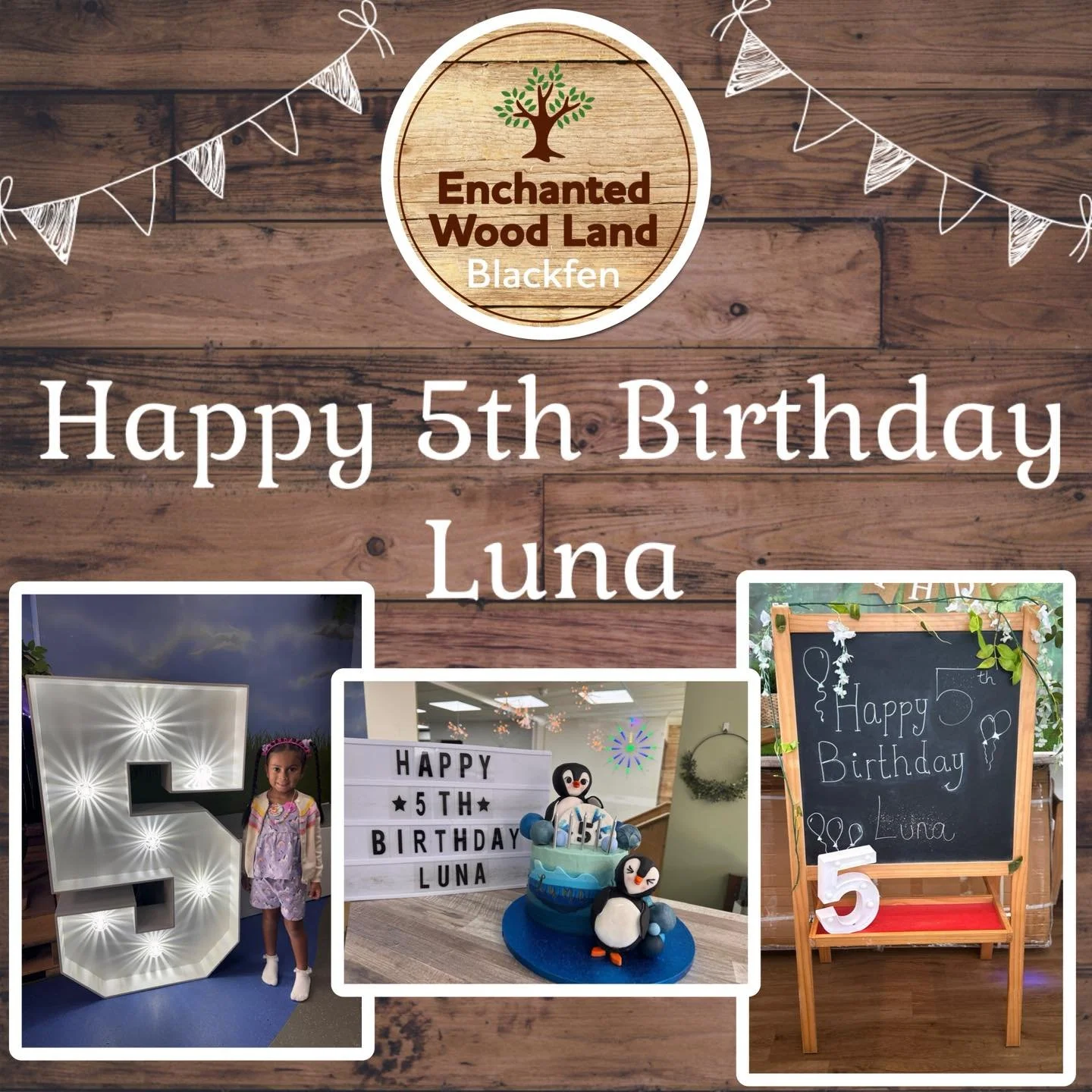 Today we celebrated three special birthday parties @EnchantedWoodLand, Blackfen!

We would like to say a big&hellip; 

💫 &lsquo;Happy 3rd Birthday Ada&rsquo; 

💫 &lsquo;Happy 4th Birthday Sienna&rsquo;

💫 &lsquo;Happy 5th Birthday Luna&rsquo;

We 