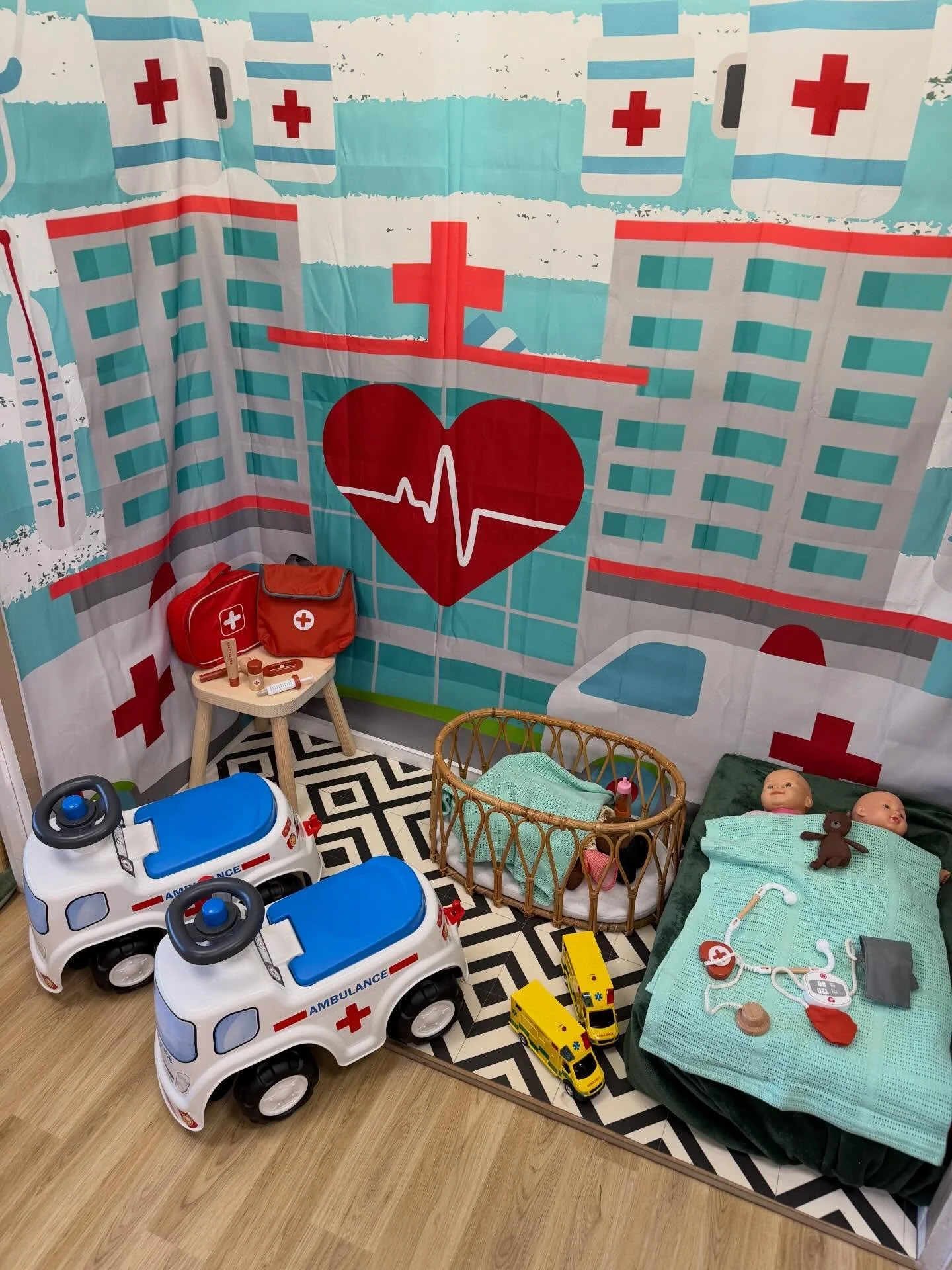Our role play area has transformed into a hospital this week. We understand visiting hospital can be a scary time for our little ones, so acting out scenarios will put children at ease. 

Come and join us every Friday, Saturday and Sunday for our sta