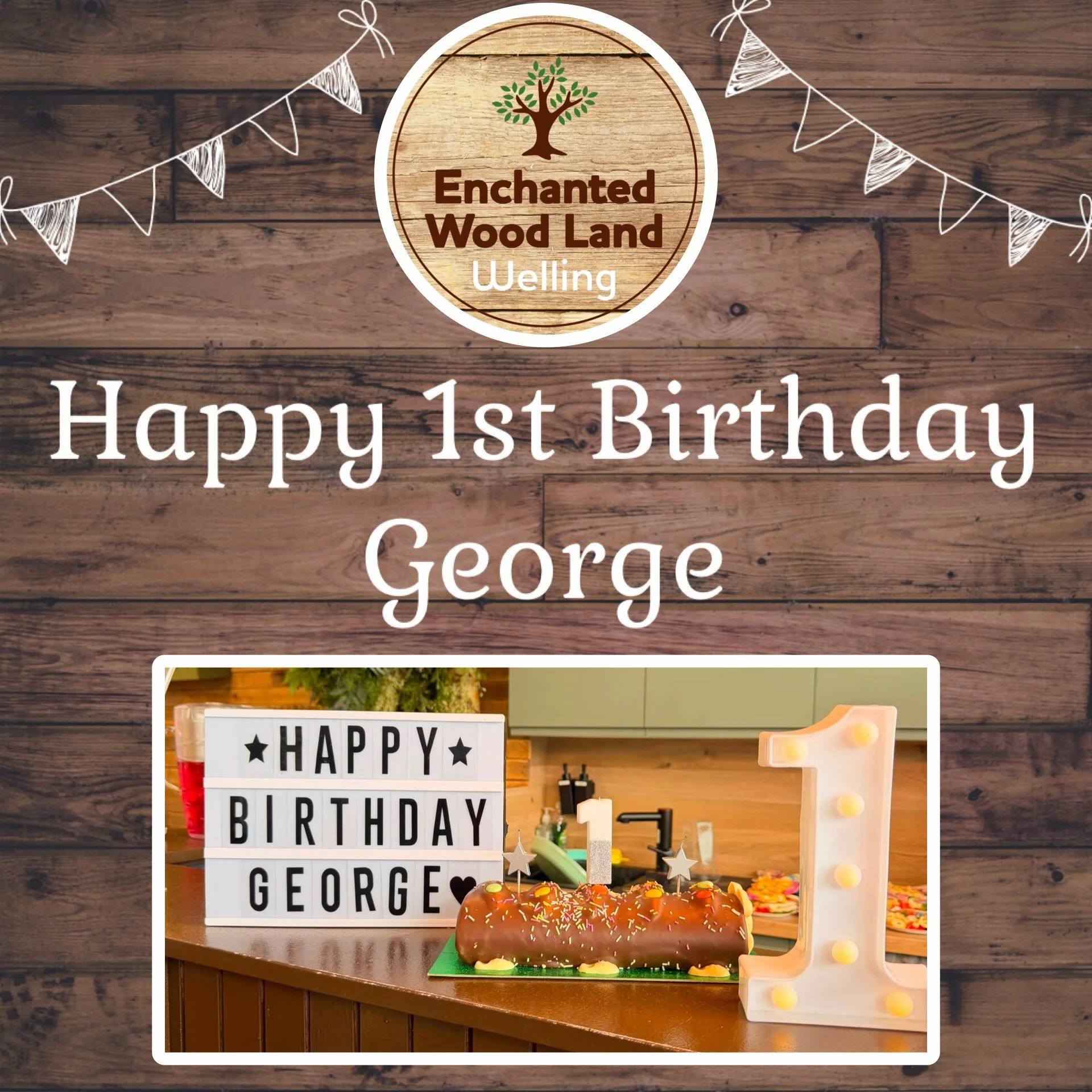 Today we celebrated an amazing birthday party @EnchantedWoodLand, Welling!

We would like to say a big&hellip; 

💫 &lsquo;Happy 1st Birthday George&rsquo; 

We hope you had an amazing party celebrating with all your friends and family x 🌳🎉🎈🎂

#e