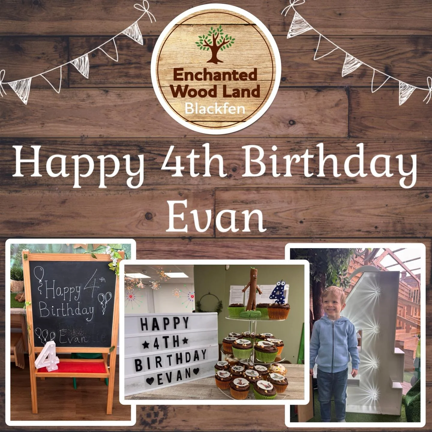 Today we celebrated three special birthday parties @EnchantedWoodLand, Blackfen!

We would like to say a big&hellip; 

💫 &lsquo;Happy 4th Birthday Evan&rsquo; 

💫 &lsquo;Happy 4th Birthday Margot&rsquo;

💫 &lsquo;Happy 3rd Birthday Magnus&rsquo;

