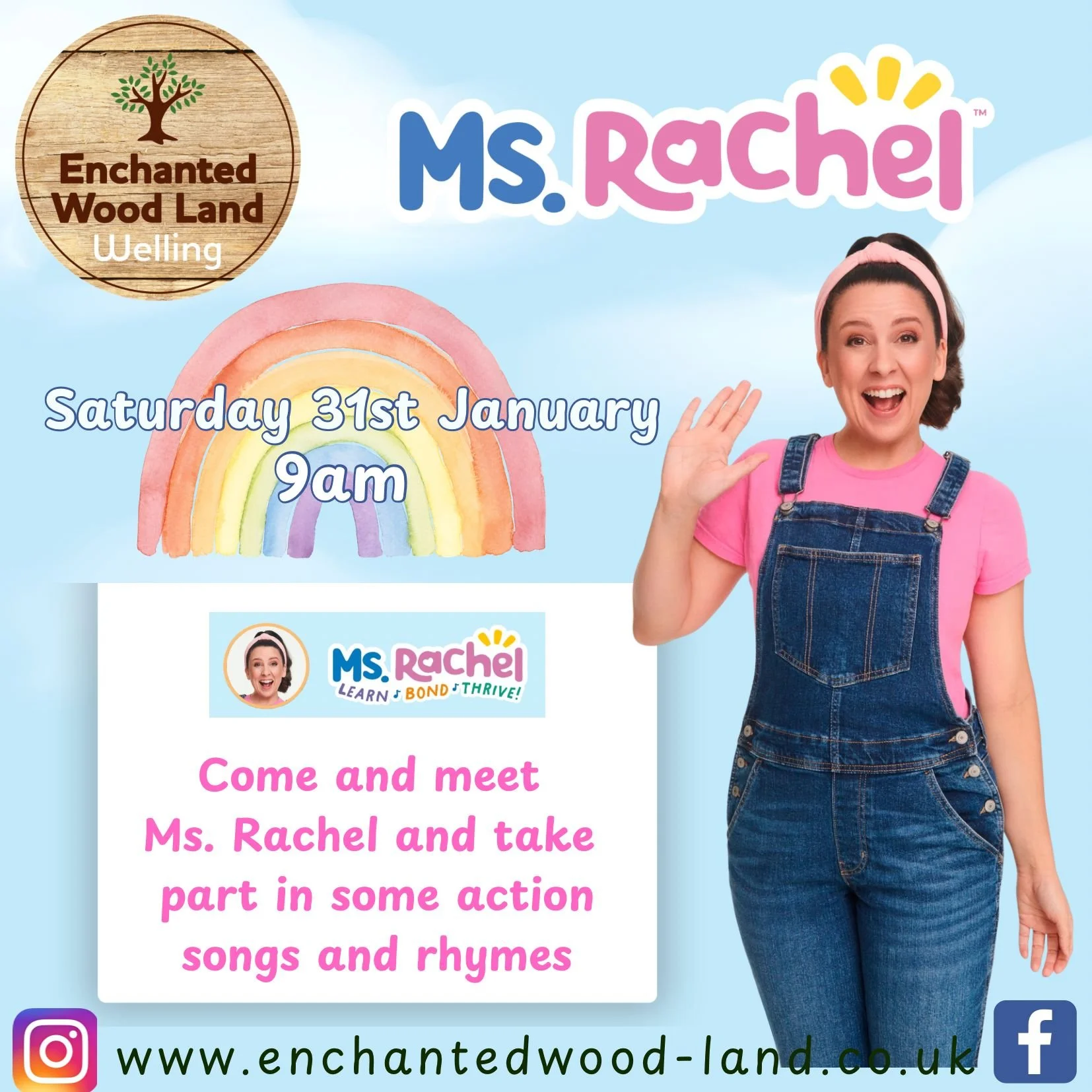 Ms Rachel 31st Jan at 9am